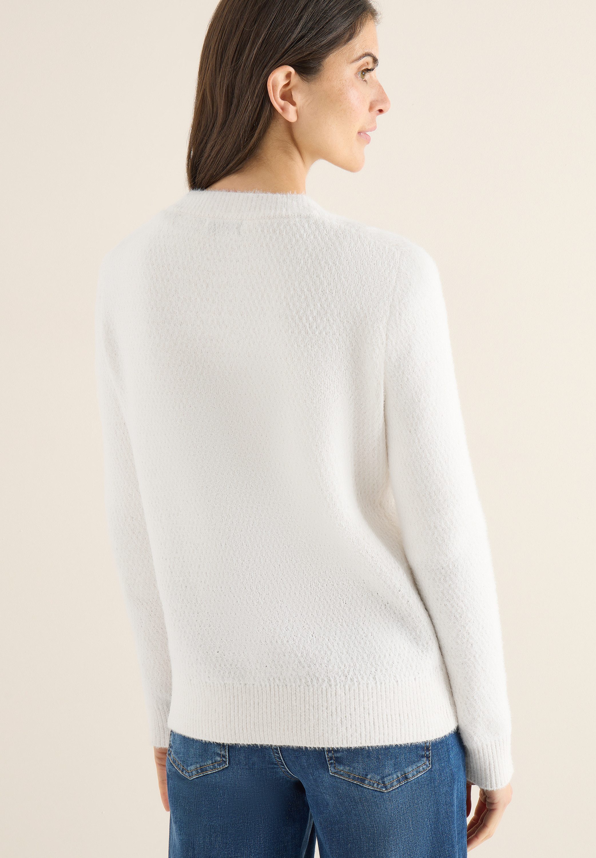 CECIL Cardigan in flauschiger Federgarn-Qualität