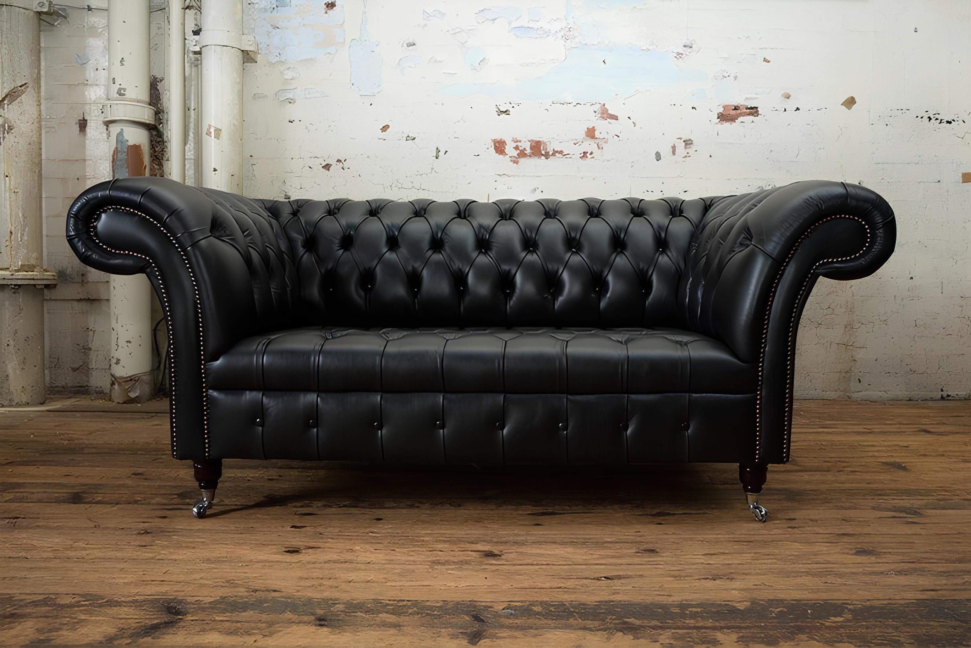 Xlmoebel 2-Sitzer Designer Textil Zweisitzer-Sofa mit Polsterung und Ledersofa, Hergestellt in Europa