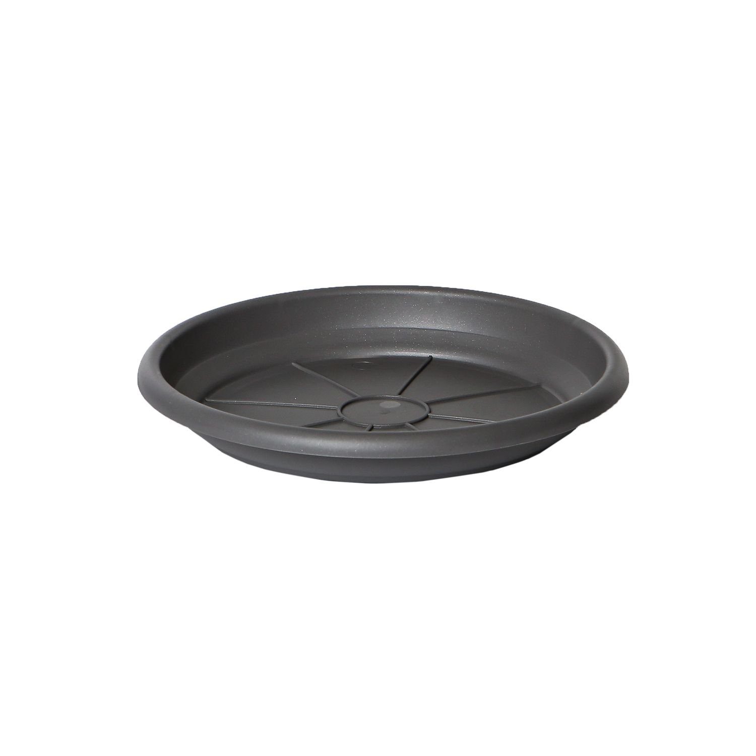 WIBO Kunststofftechnik GmbH Blumentopf Untersetzer Toscana - ø 34 cm - anthrazit