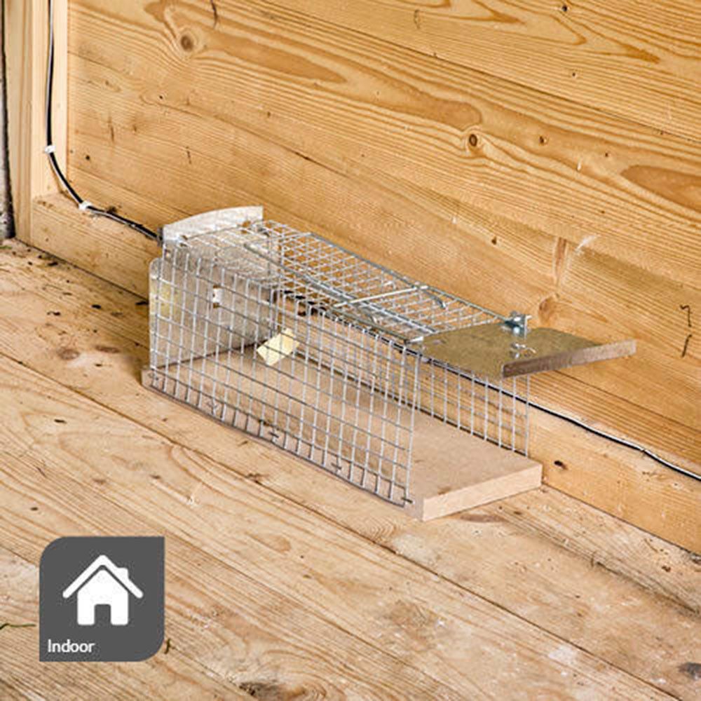 Windhager Mäusegitter Drahtkasten Mause- und Rattenfalle, 20x95x92 cm, 1-St., tierfreundliche Lebendfalle, 92 x 95 x 260 mm