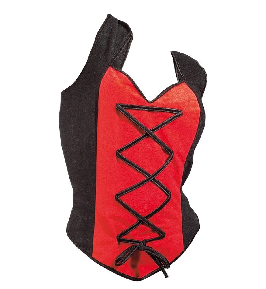Fries Vampir-Kostüm Damen Top Corsage Mana Vampir Gothic Halloween Fasching Karneval