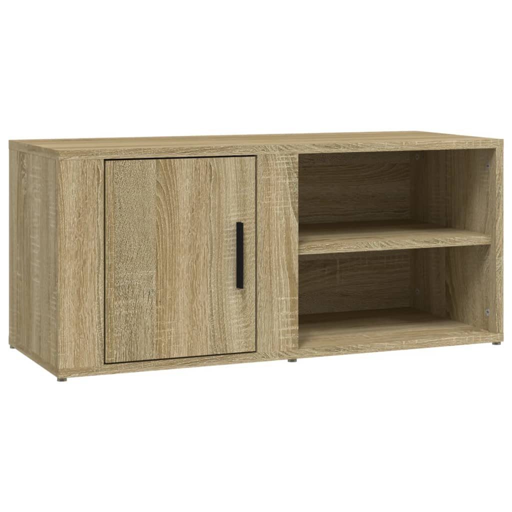 vidaXL TV-Schrank Sonoma-Eiche Holzwerkstoff (1-St) cm Sonoma TV-Schrank 80x31,5x36 Eiche