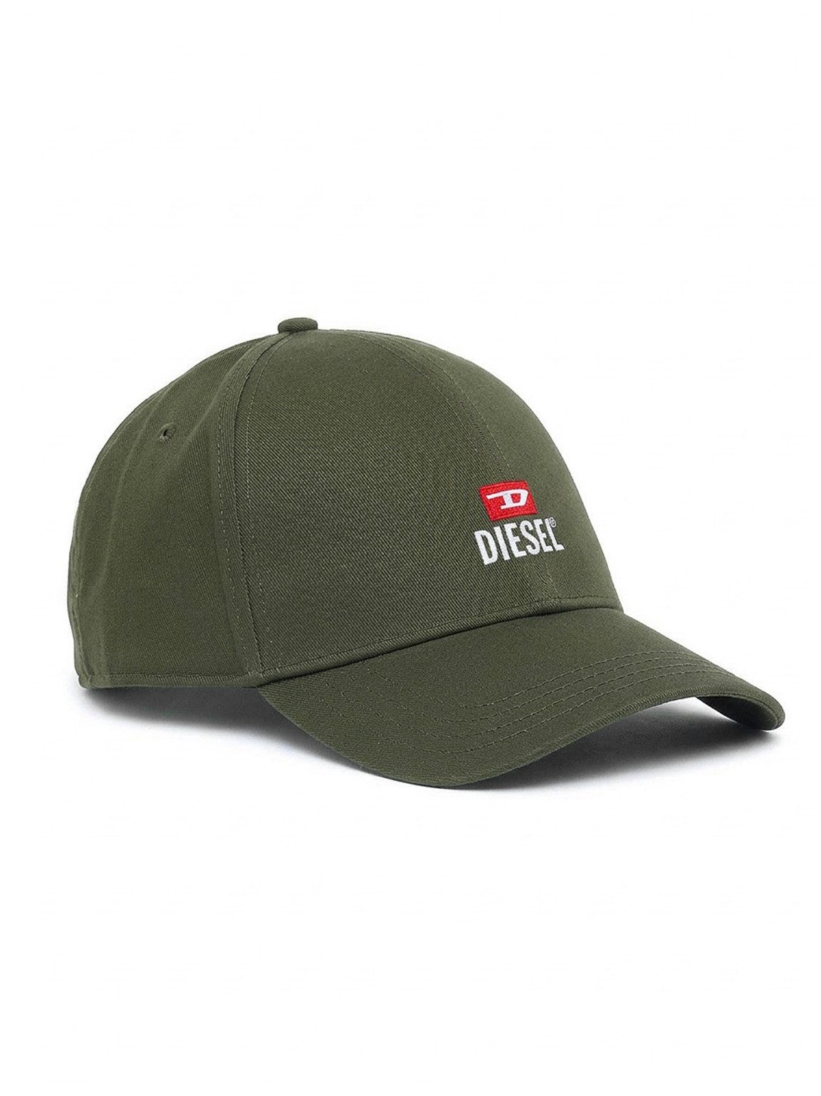 Diesel Baseball Cap mit Logo-Stickerei - NEW-D-LOGO-OUT Druckknopfverschluss