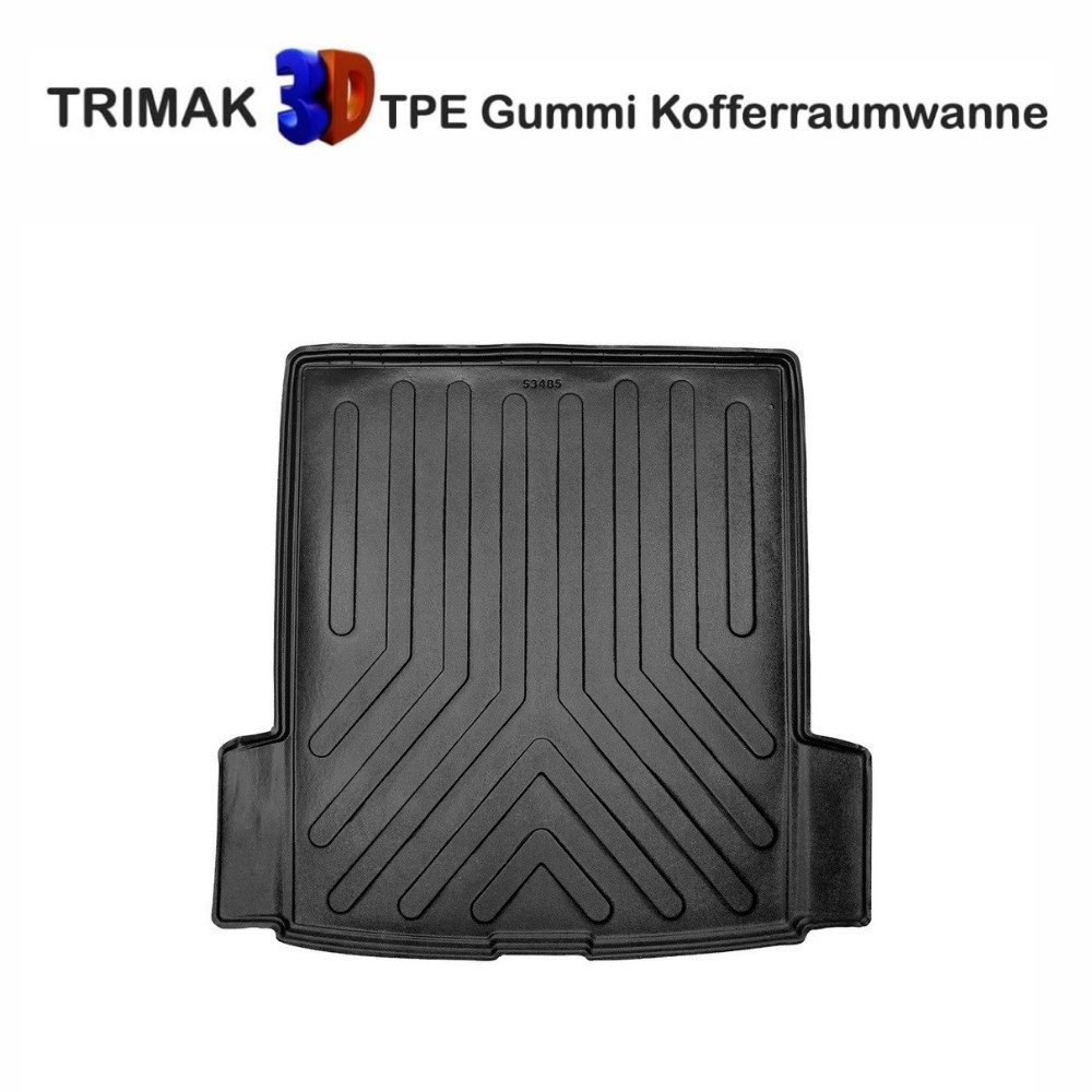 Trimak Passform-Fußmatten Oder Kofferraumwanne Oder Set für Porsche Taycan, Porsche Taycan 1. Gen. 2019-2024 Kofferraummatte TPE Antirutschmatte