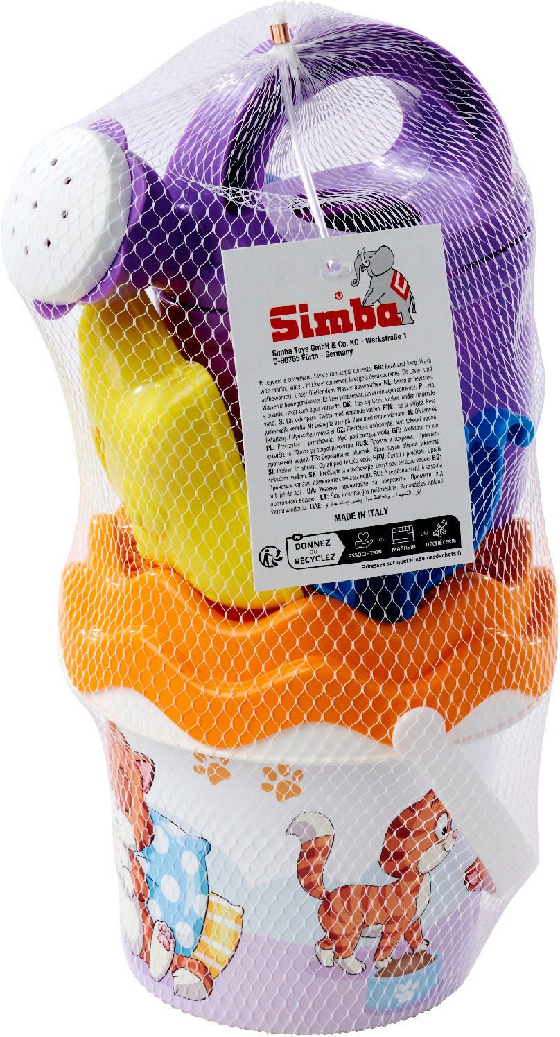 SIMBA Sandform-Set Outdoor Игрушки Sand & Strand Baby-Eimergarnitur Katze 107114719