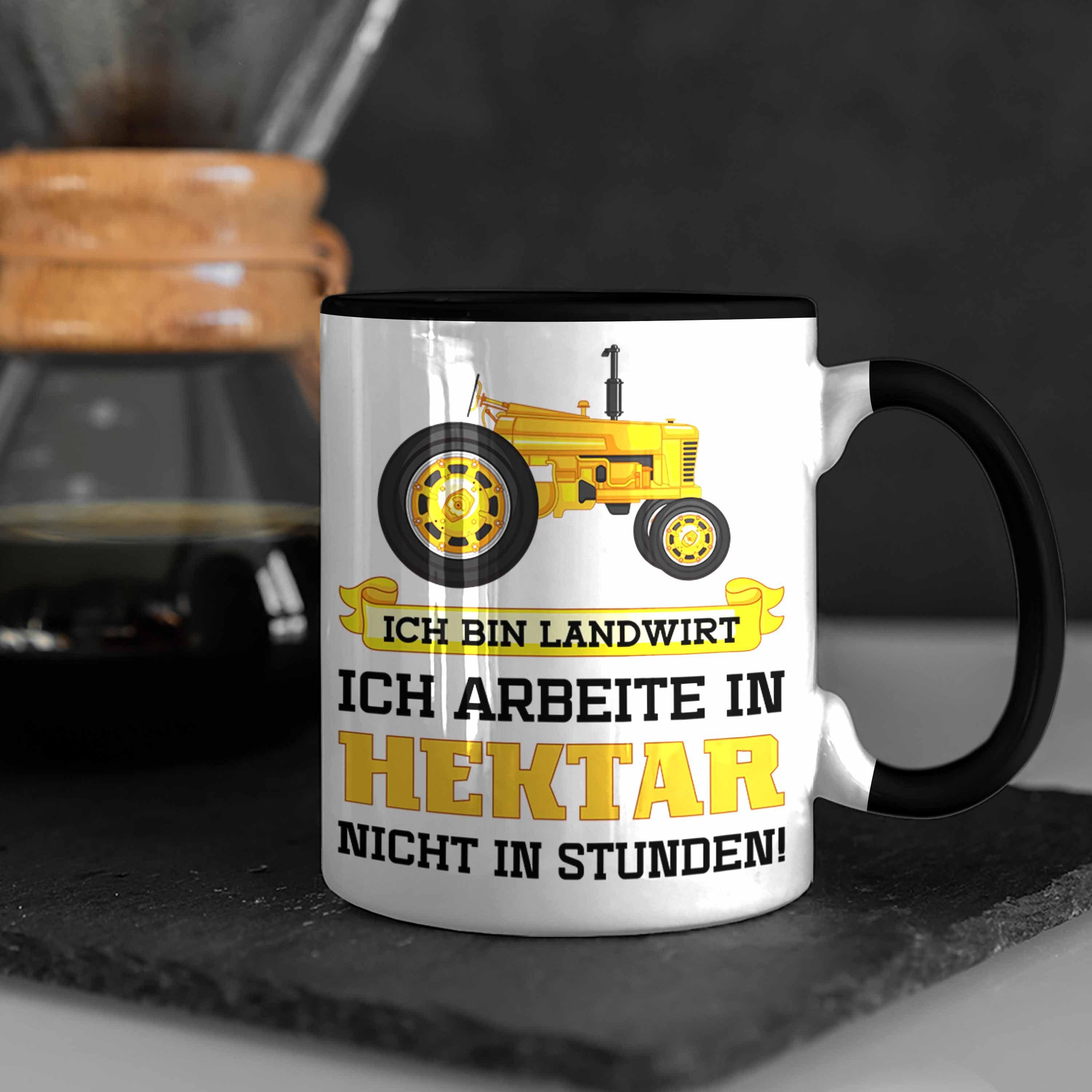Landwirtschaft Kaffeetasse Geschenk Geschenke Männer Tasse Traktor für Trendation Trendation Landwirt Schwarz Spruch Tasse -