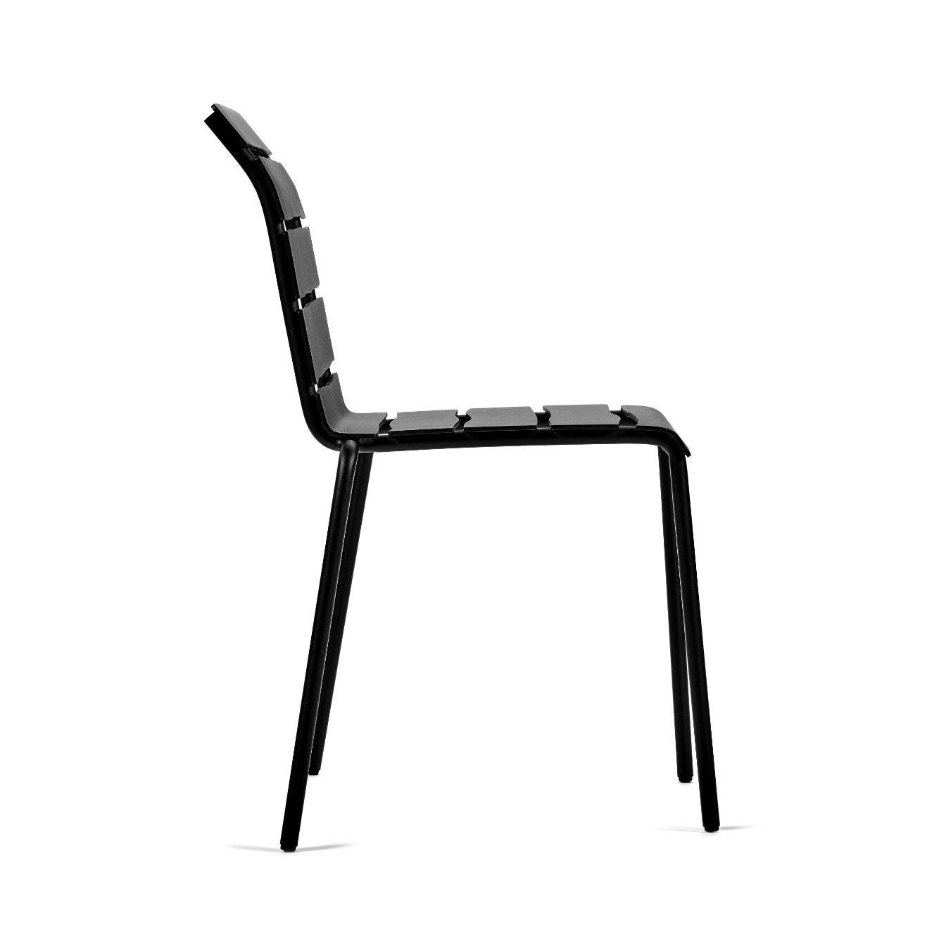 valerie_objects Gartenstuhl Gartenstuhl ohne Armlehnen Schwarz