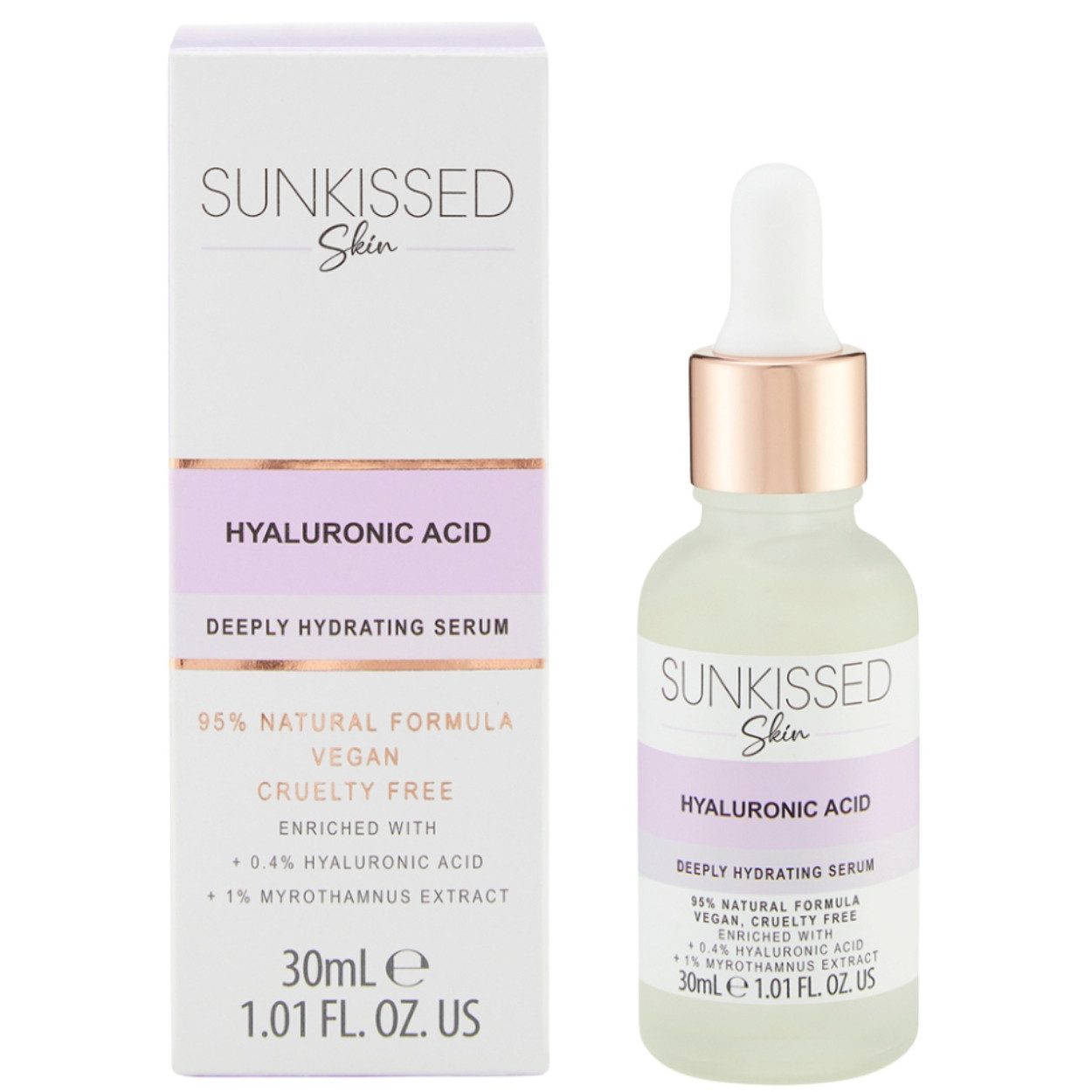 SUNKISSED Gesichtsserum Sunkissed Skin Hyaluronic Acid Serum mit Hyaluronsäure 30 ml, 1-tlg., Mit Hyaluronsäure zur Feuchtigkeitsversorgung der Haut