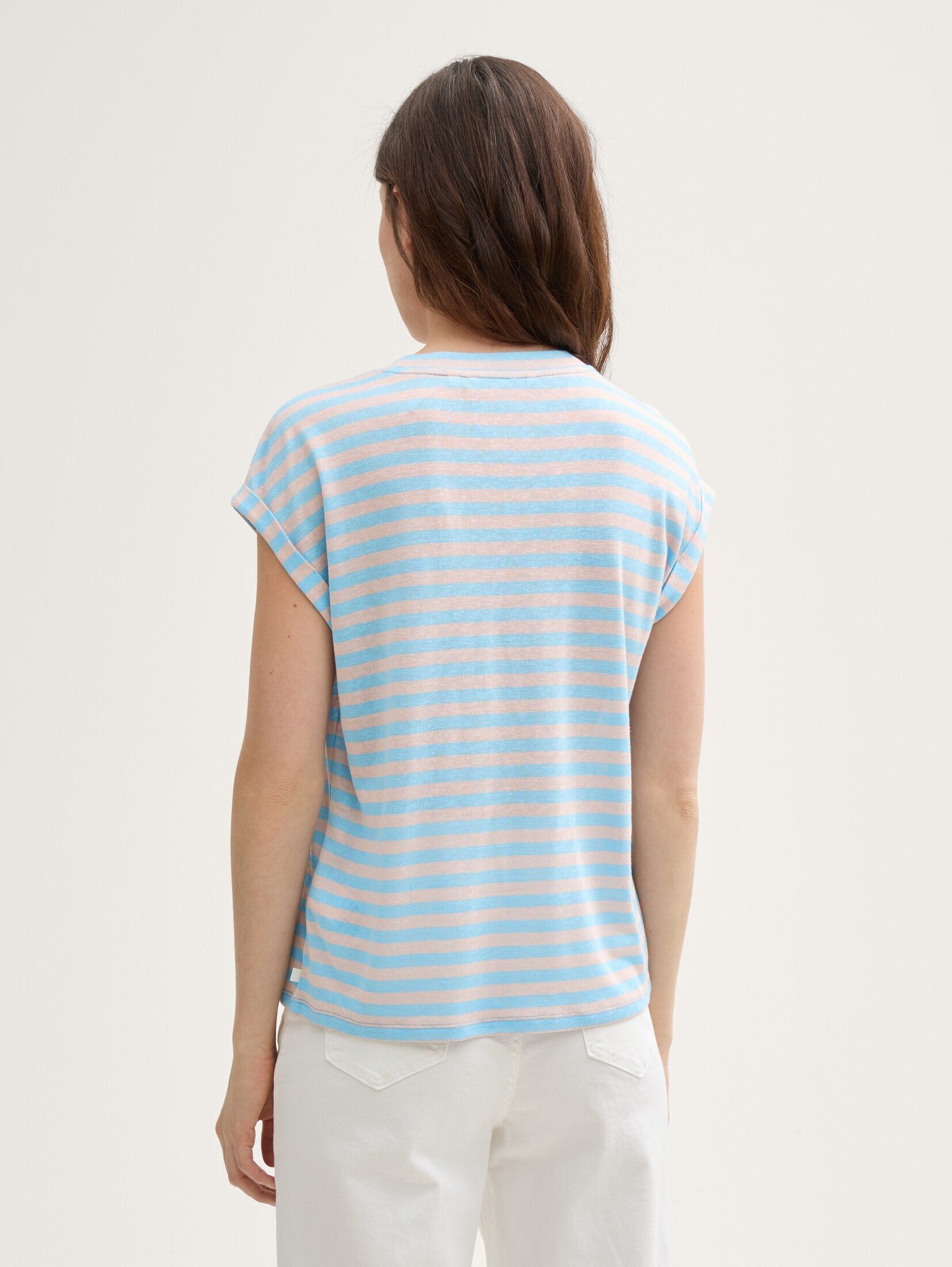 TOM TAILOR Denim T-Shirt T-Shirt T-Shirt mit Streifenmuster
