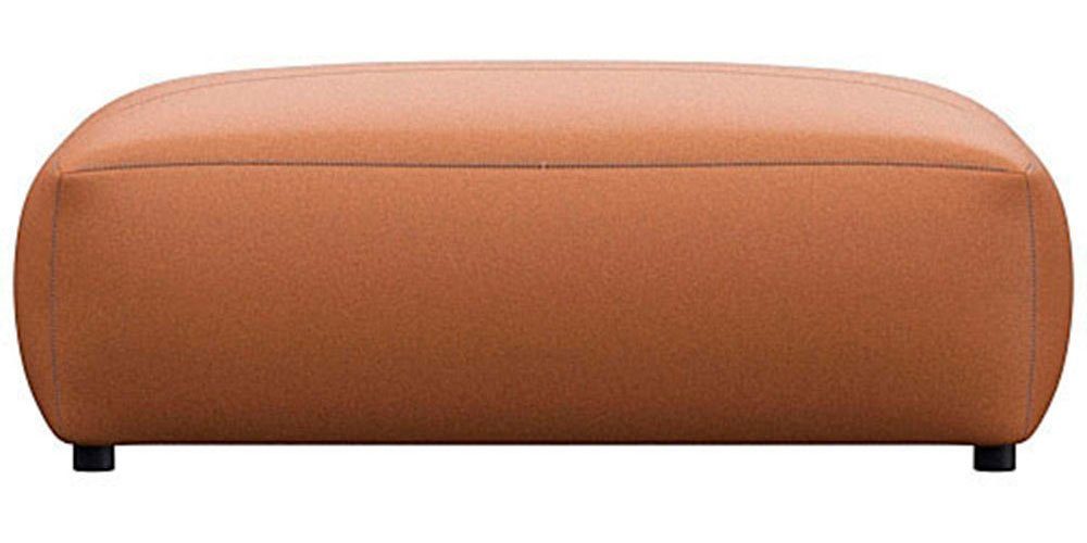 FLEXLUX Pouf Lucera, modern & anschmiegsam, Kaltschaum, Stahl-Wellenunterfederung