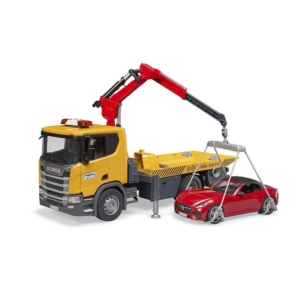 Bruder® Spielzeug-LKW 03552 Scania Super 560R Abschlepp-LKW, mit Licht & Sound und Roadster Spielzeugauto