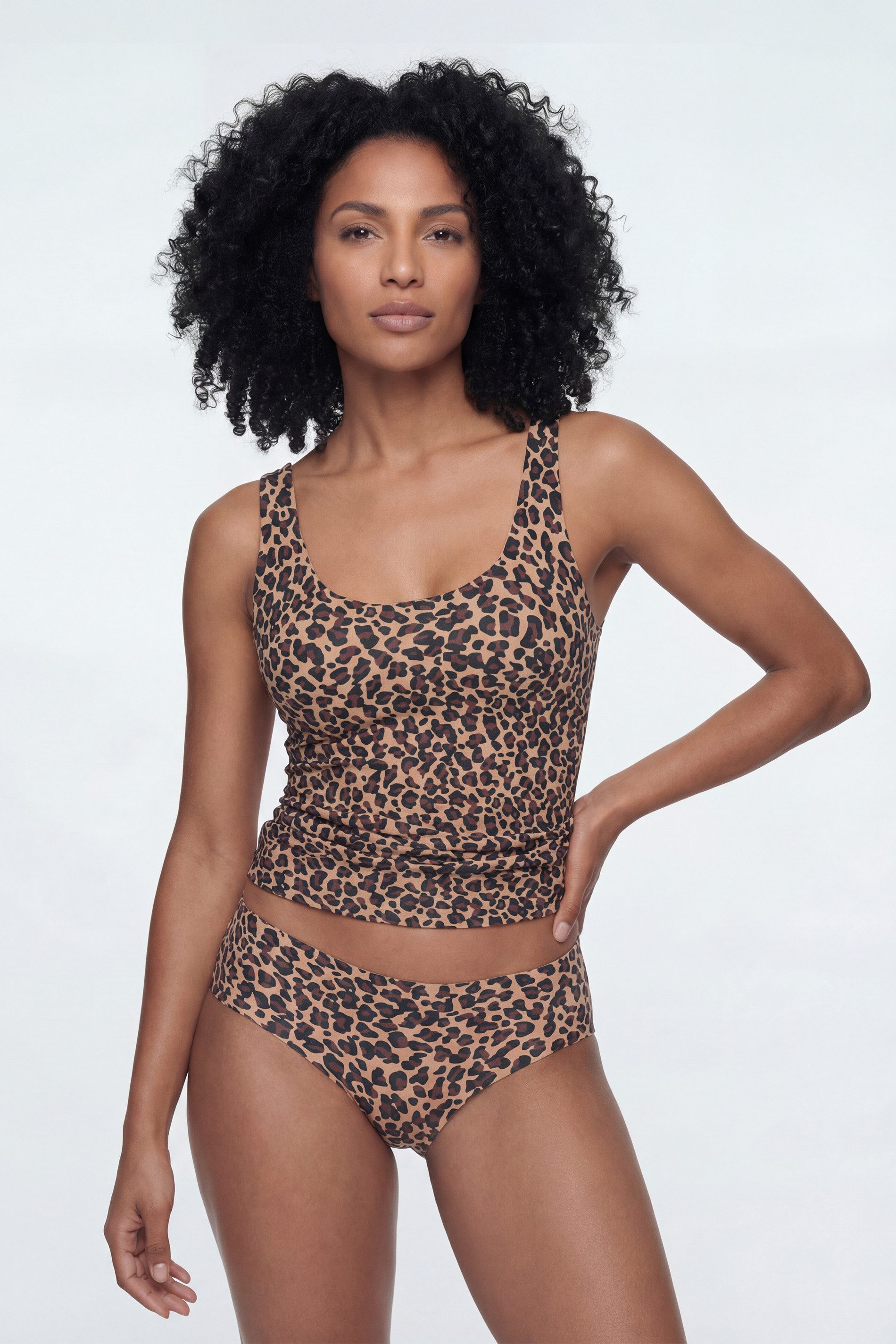 Mey Trägertop Mey Top Serie Simply Better Invisibles mit Print (1-tlg) Nahtlose Verarbeitung, Leo-Print, High-Stretch