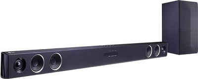 LG SQC2 2.1 Soundbar (Bluetooth, 300 W, Adaptive Sound Control,kabelloser Subwoofer,passend für TVs ab 43)