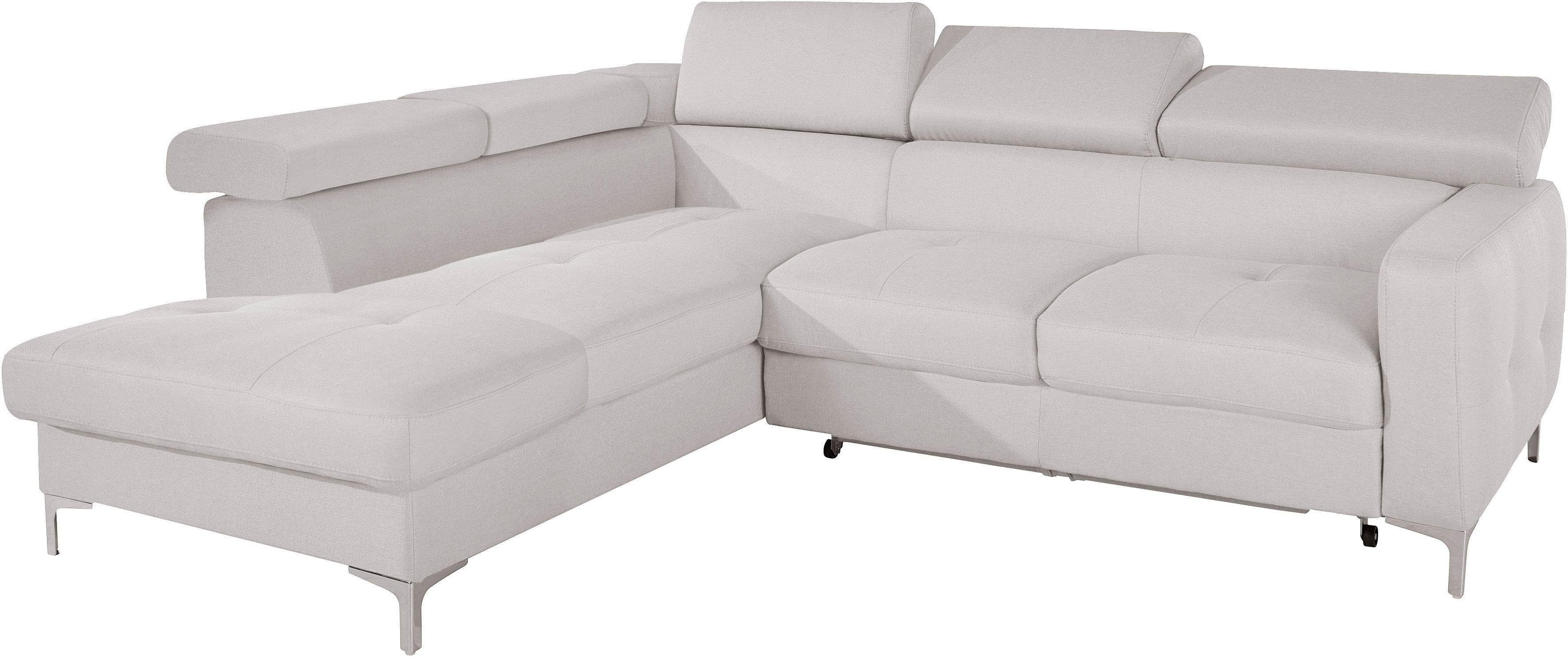 COTTA Polstergarnitur Sammy L-Form, (Set), Set bestehend aus: Ecksofa mit K günstig online kaufen