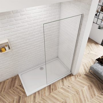 duschspa Duschwand 185cm Walk in Dusche Seitenwand Duschtrennwand Nano Glas, Einscheibensicherheitsglas, Sicherheitsglas, (Set), Glas