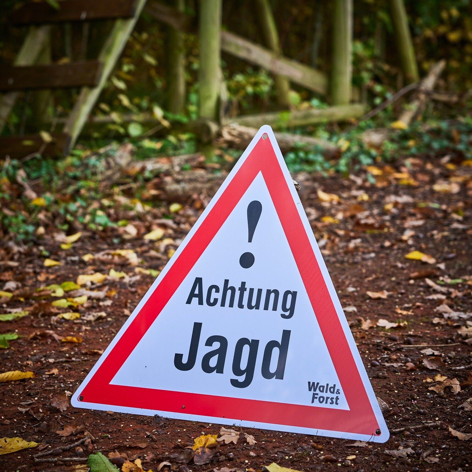 Wald & Forst Warnschild Warnschild Achtung Jagd – 3er-Pack