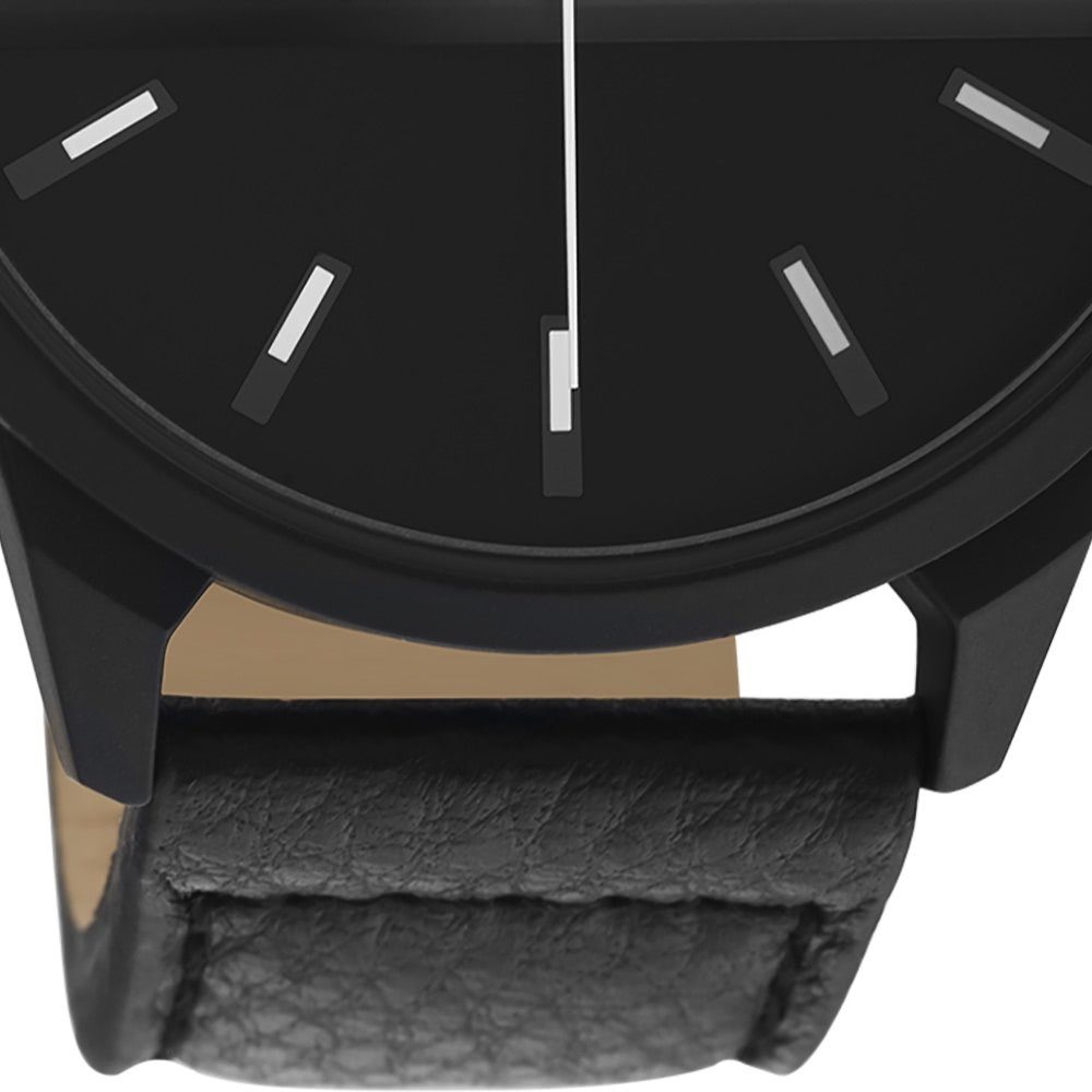 OOZOO Quarzuhr Oozoo Herren Armbanduhr Timepieces, (Analoguhr), Herrenuhr rund, extra groß (ca. 48mm) Lederarmband, Casual-Style