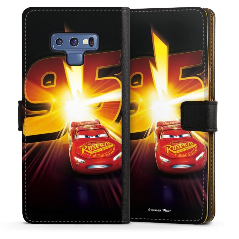 DeinDesign Handyhülle Offizielles Lizenzprodukt Cars Lightning Mcqueen 95 Cars3 Lightning 95, Samsung Galaxy Note 9 Hülle Flip Case Klapphülle Handytasche Leder