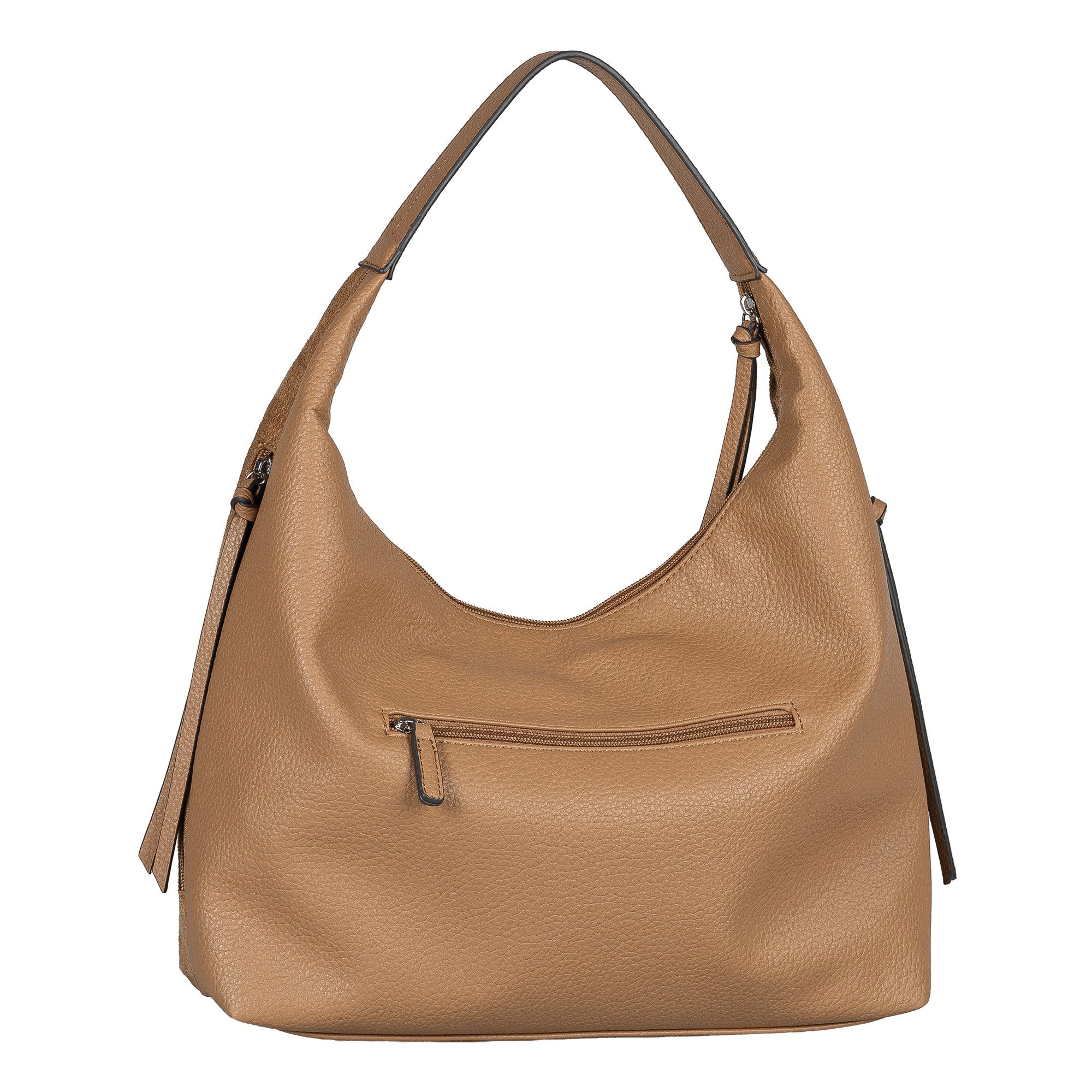 TOM TAILOR Hobo Aiana, Damen Handtasche, mit Fransen-Reißverschluss