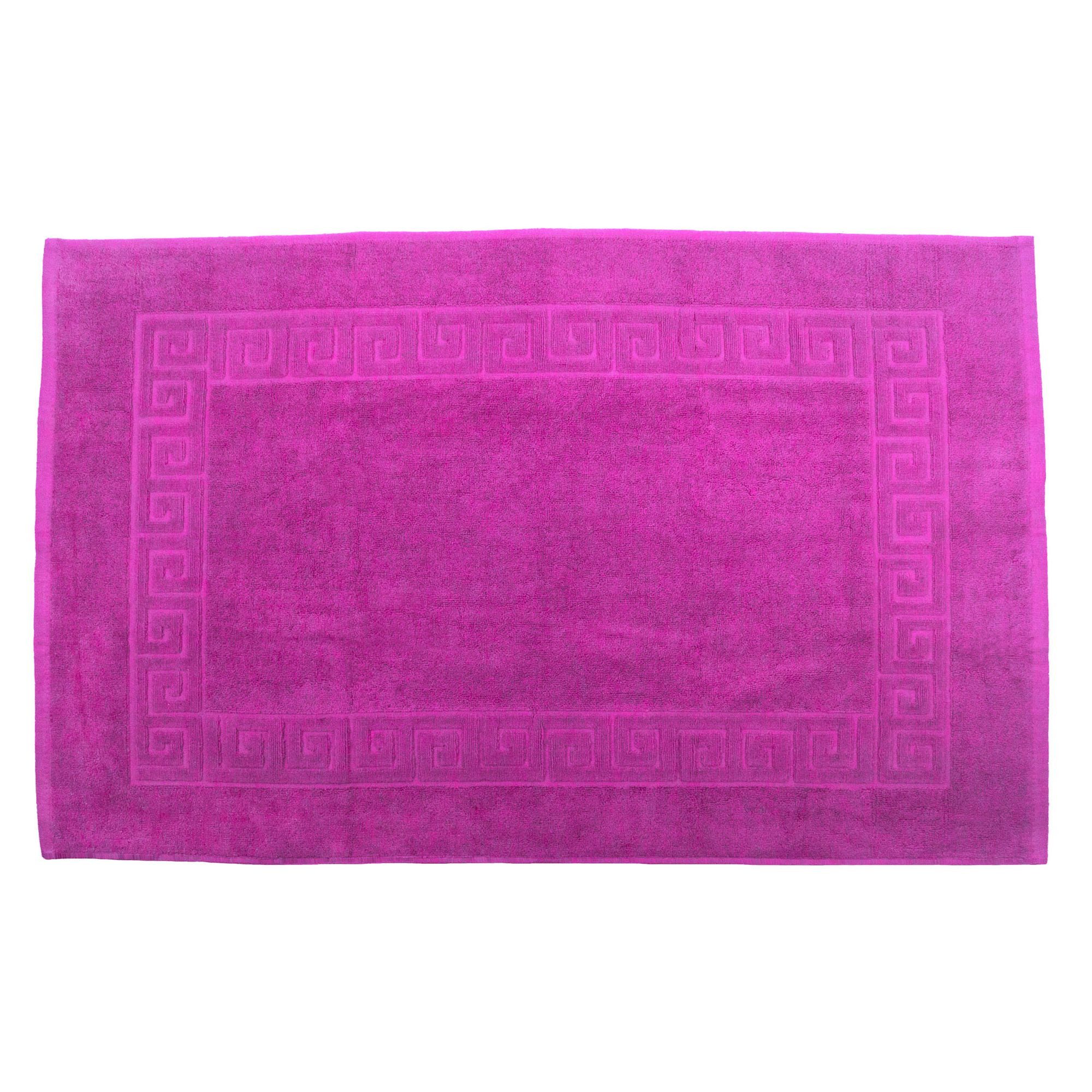 Julie Julsen Badematte 1-Badematte-Pink-50 x 80 cm, Baumwolle, Spiral