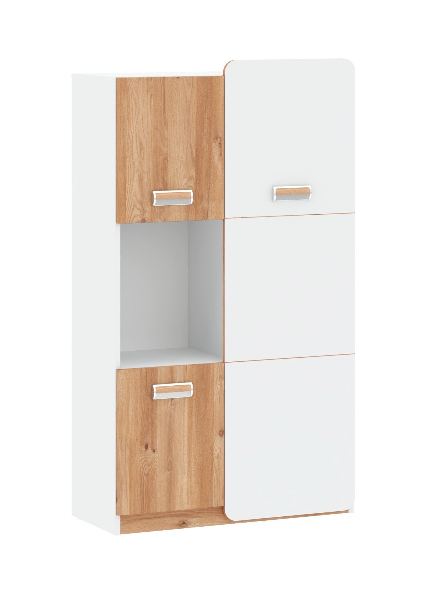 99rooms Kinderkleiderschrank Laterne (Sideboard, Schubladenkommode) Modern Design, viel Platz und Abstellfläche, asymmetrische Fassade