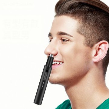 Scheiffy Nasenhaarschere Elektrischer Nasenhaarschneider, Koteletten-Rasierer,USB Aufladung