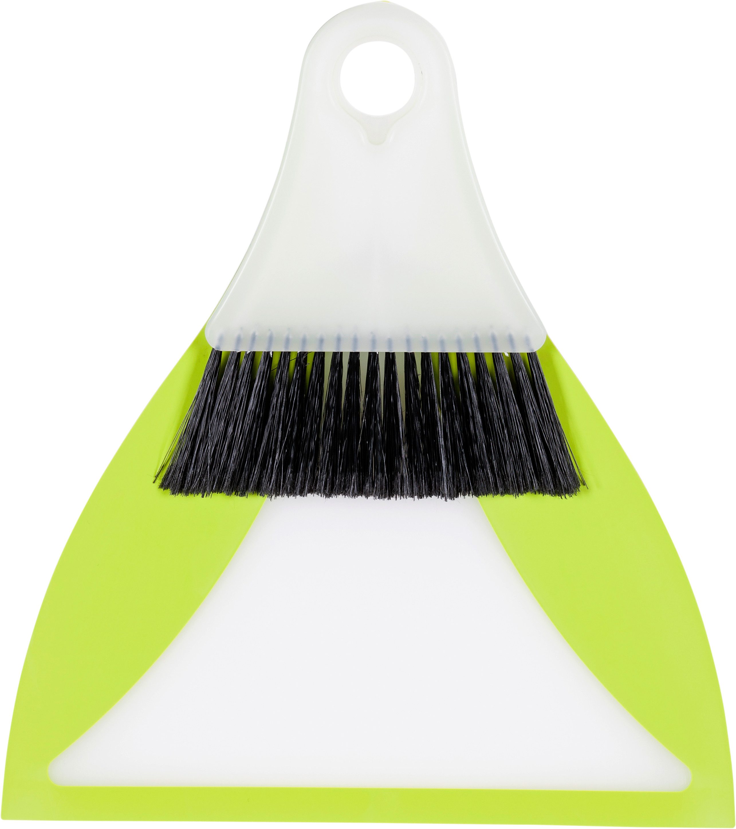 haug bürsten Kehrgarnitur Flexi - lime - für einfaches und schnelles Kehren, platzsparend aufzubewahren durch kleine Größe - für Büro und mehr