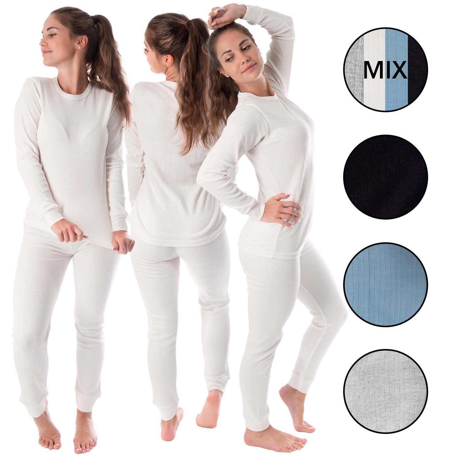 Black Snake Thermounterhemd cozy (Set, 3-St) Thermounterwäsche Set 3x Unterhemd + Unterhose