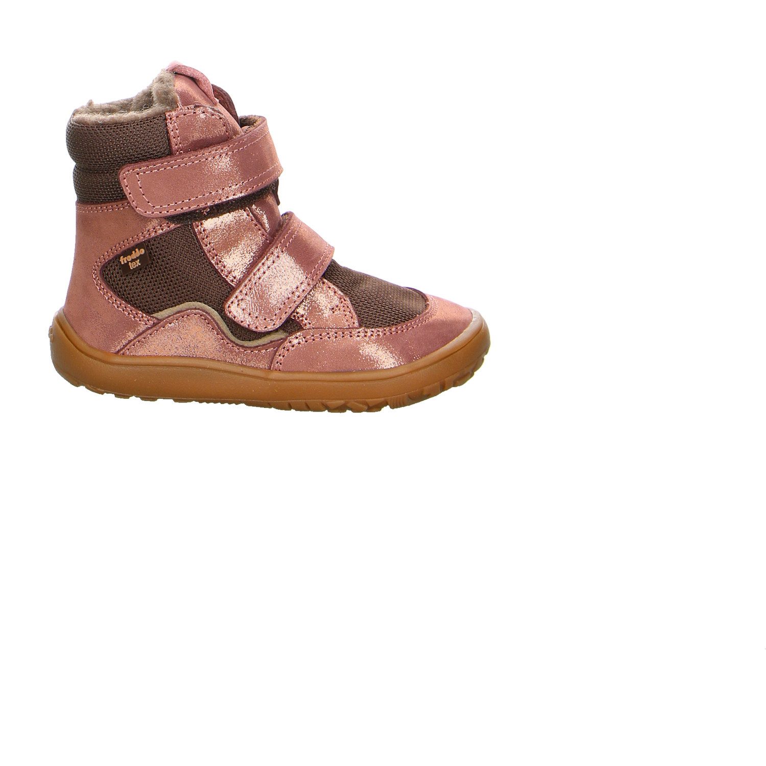 froddo® Froodo Metallic, Glanzleder Klettstiefel Winter Mädchen rot Winterstiefelette