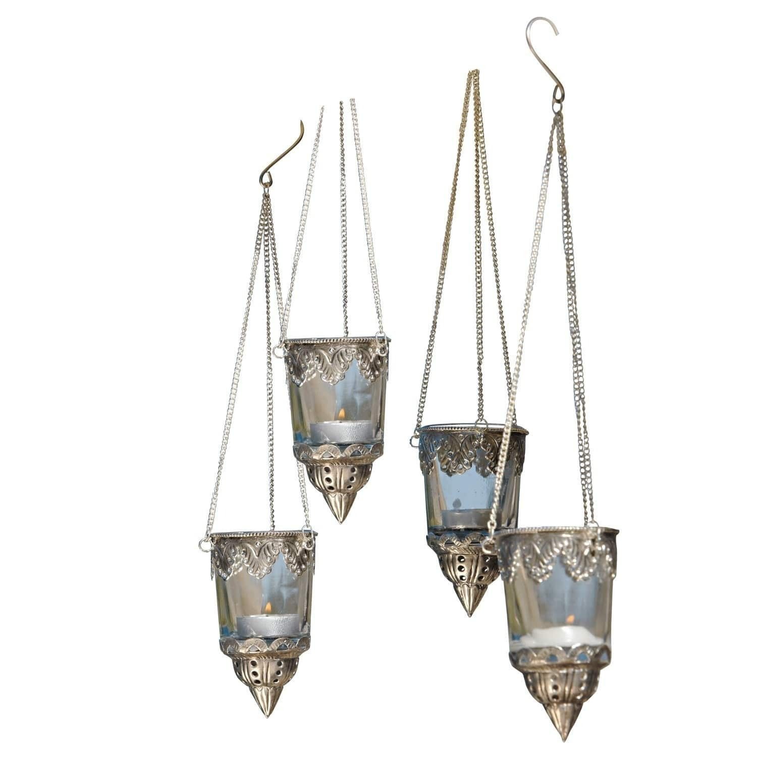 Mirabeau Windlicht Windlichter 4er Set Céleste klar/silber (4er Set, 4er Se günstig online kaufen