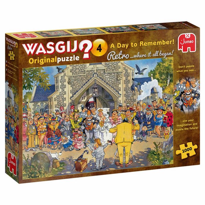 Jumbo Spiele Puzzle Wasgij Retro Original 4 Ein Tag zum Erinnern! 1000 Puzzleteile