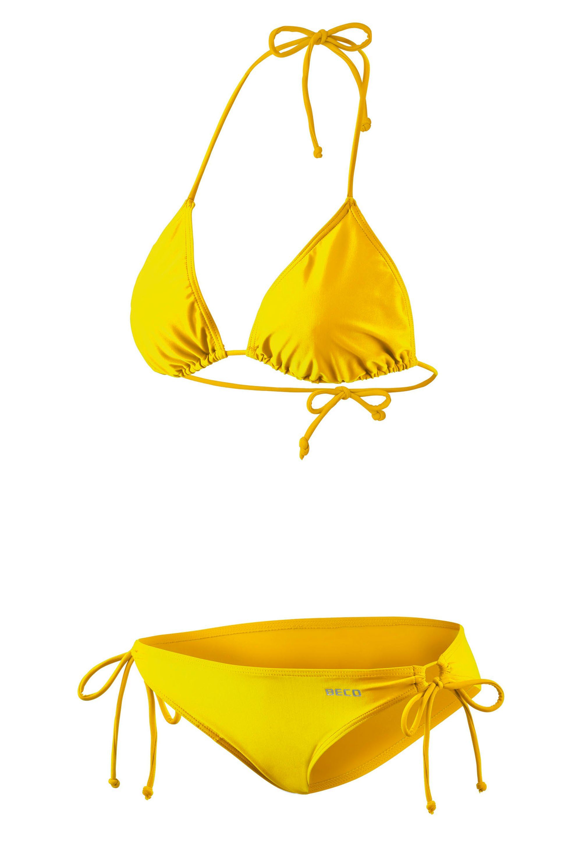 Beco Beermann Triangel-Bikini-Top BECO-Basic Side Tie Triangle Bikini (2-St), in modischen Farben