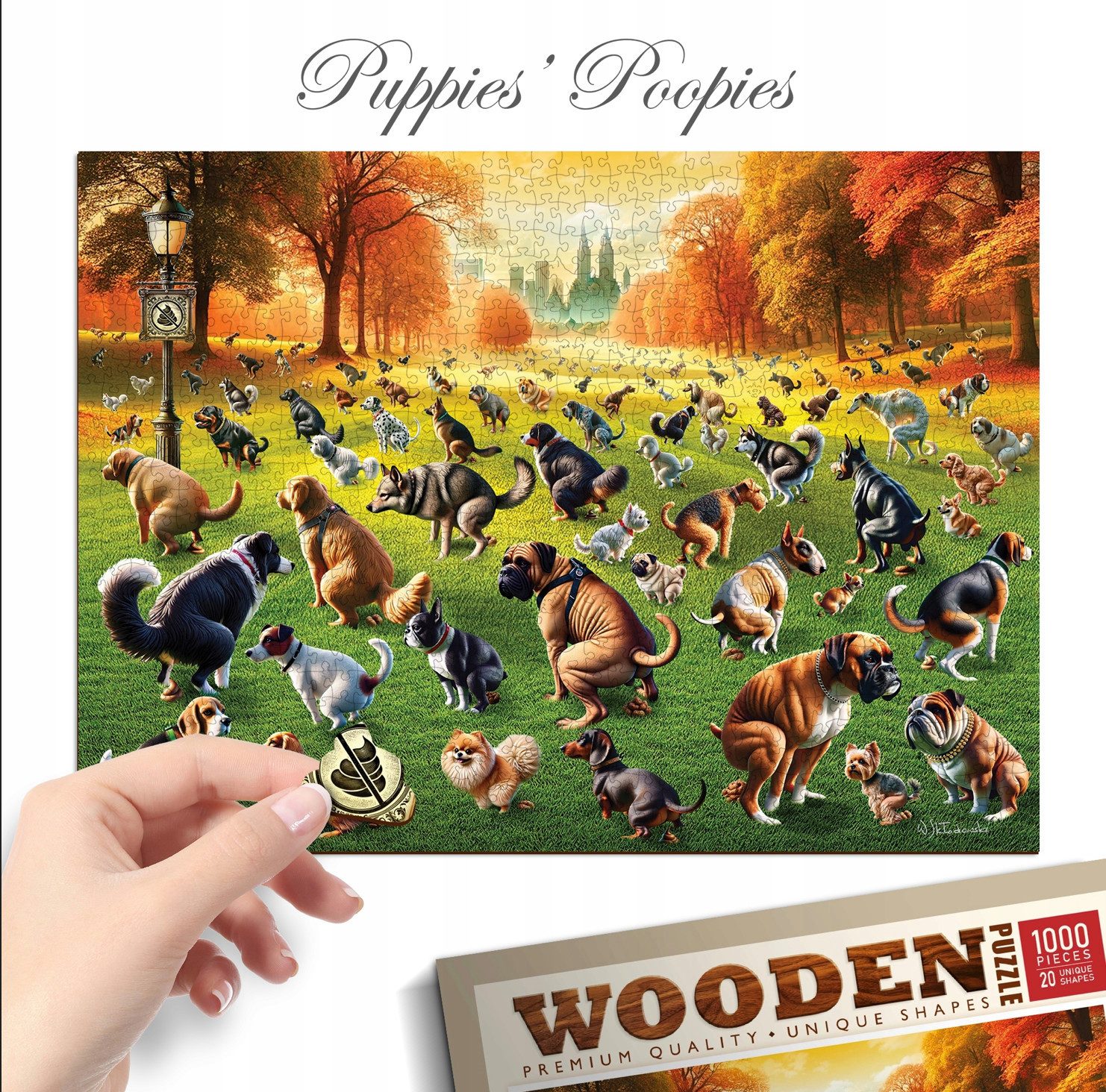 Wooden City Puzzle WOODEN CITY Holzpuzzle für Erwachsene 1010 Teile Tiermotiv, 1010 Puzzleteile