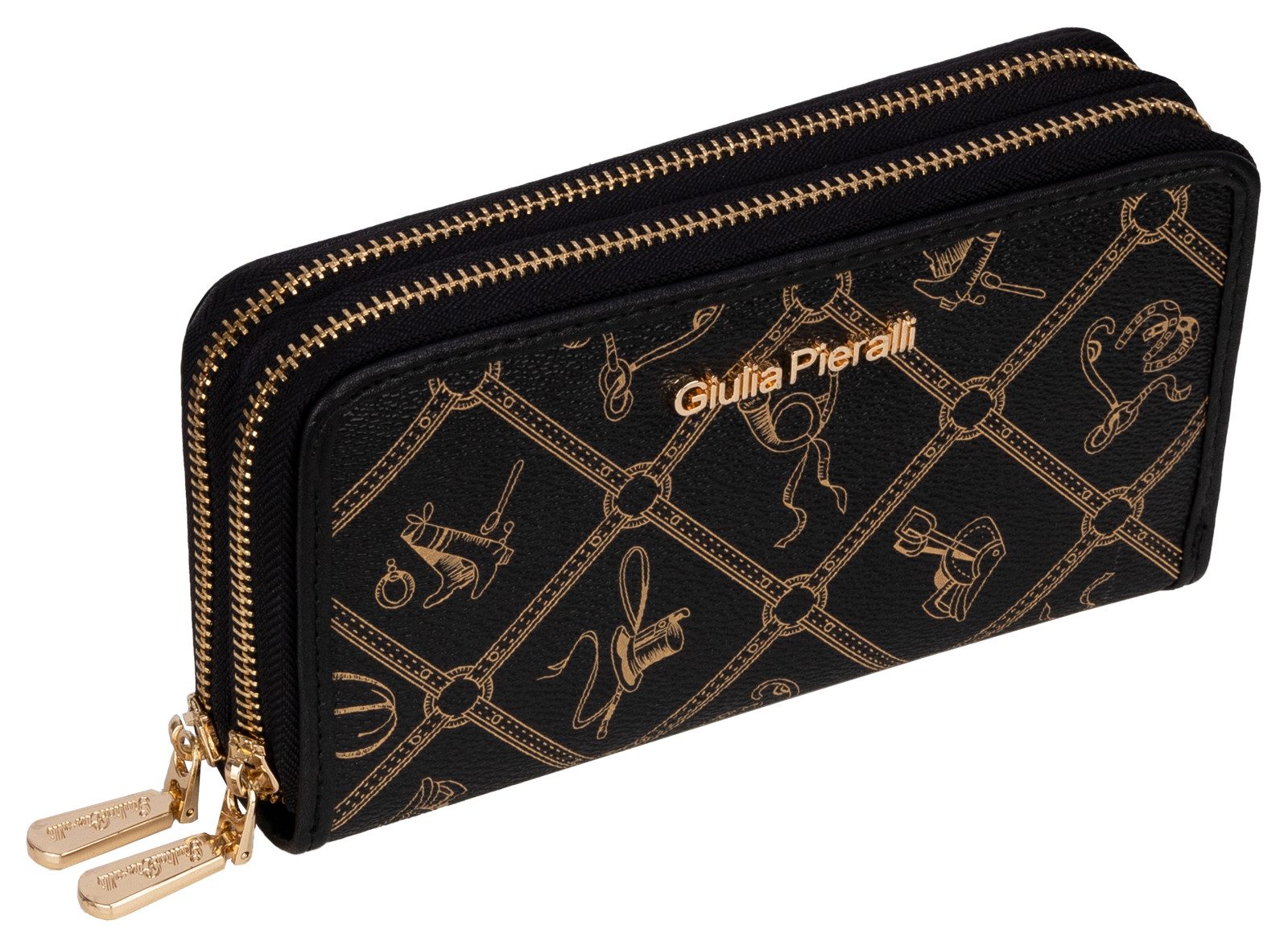 Giulia Pieralli Geldbörse Giulia Pieralli Damen Geldbörse Geldbeutel Brieftasche Portmonee XXL, Damen Geldbörse klappbar mit Reißverschluss Portemonnaie Geldbeu – Bild 2 von 5