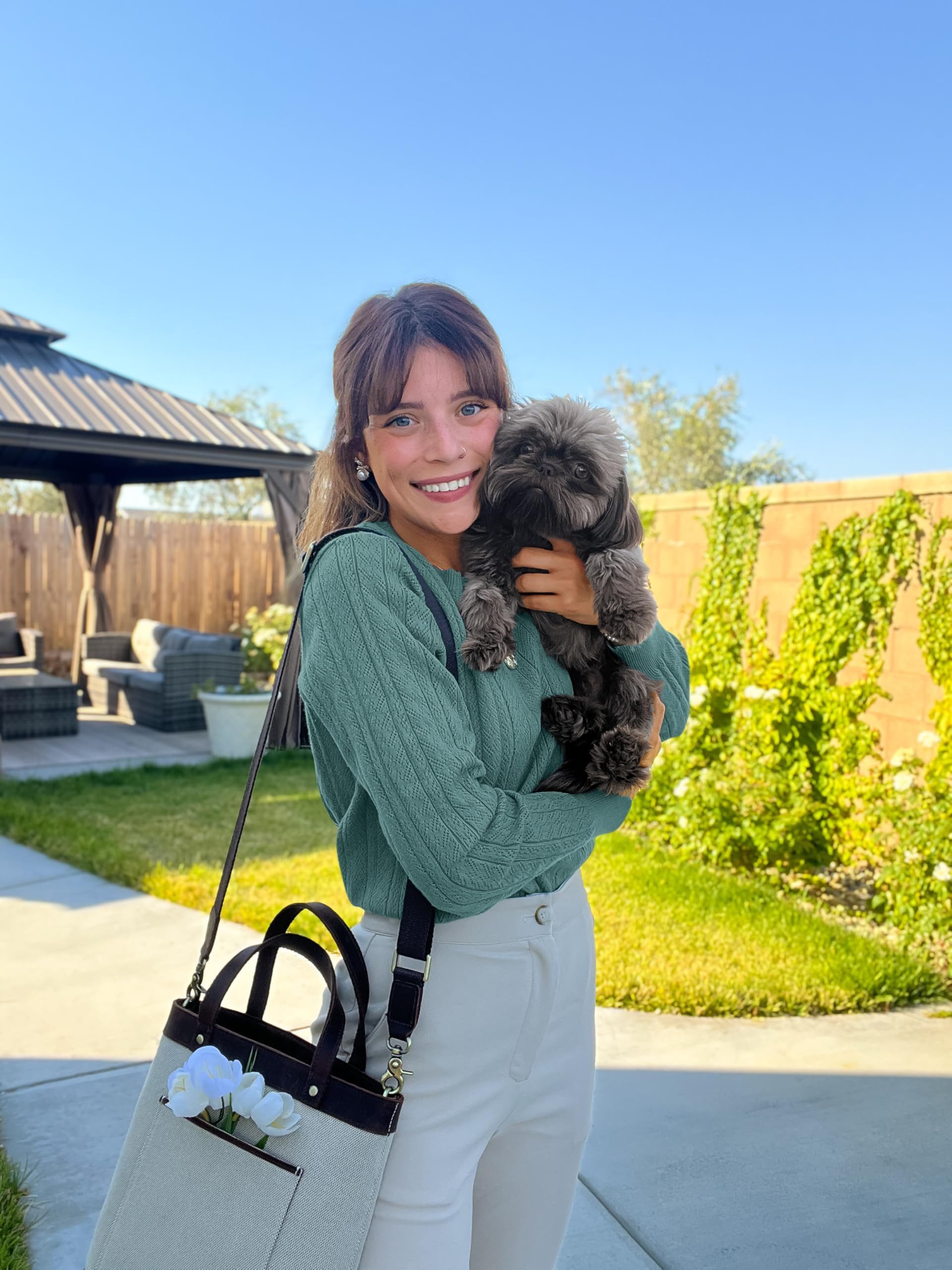 Arach&Cloz Strickpullover Damen Pullover Langarm Strickpullover Lässige Blu günstig online kaufen