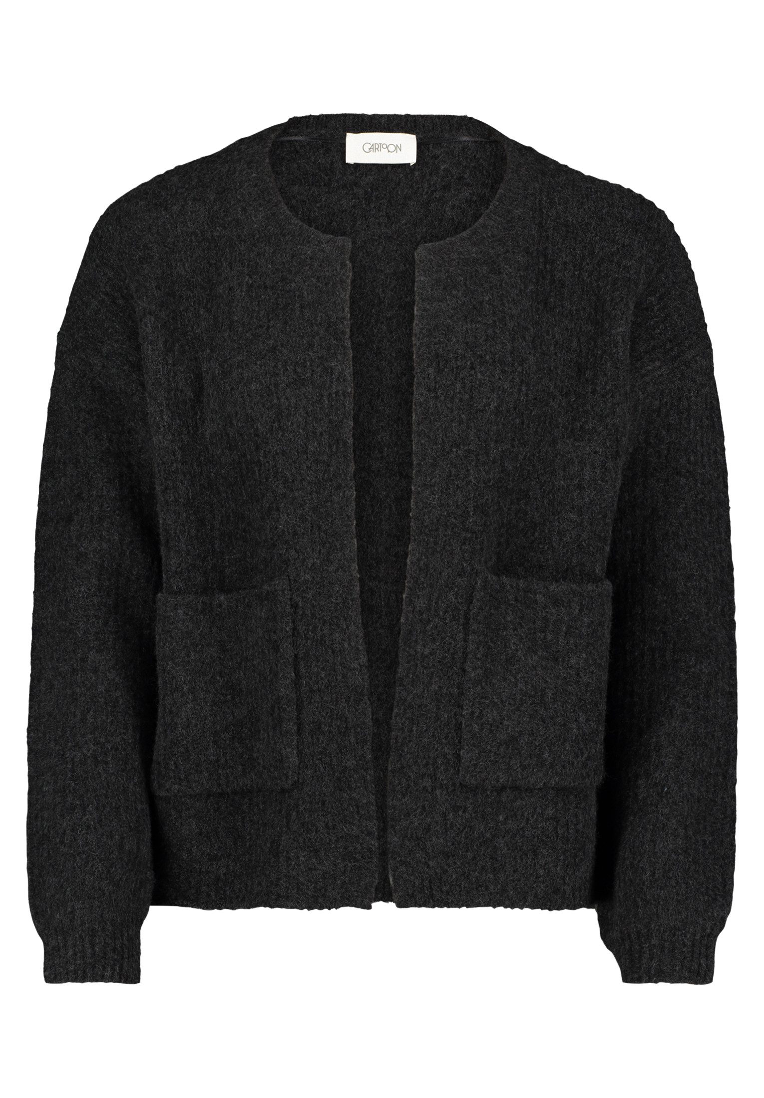 Cartoon Strickjacke Damen Strick-Cardigan mit Taschen (1-tlg) Struktur günstig online kaufen