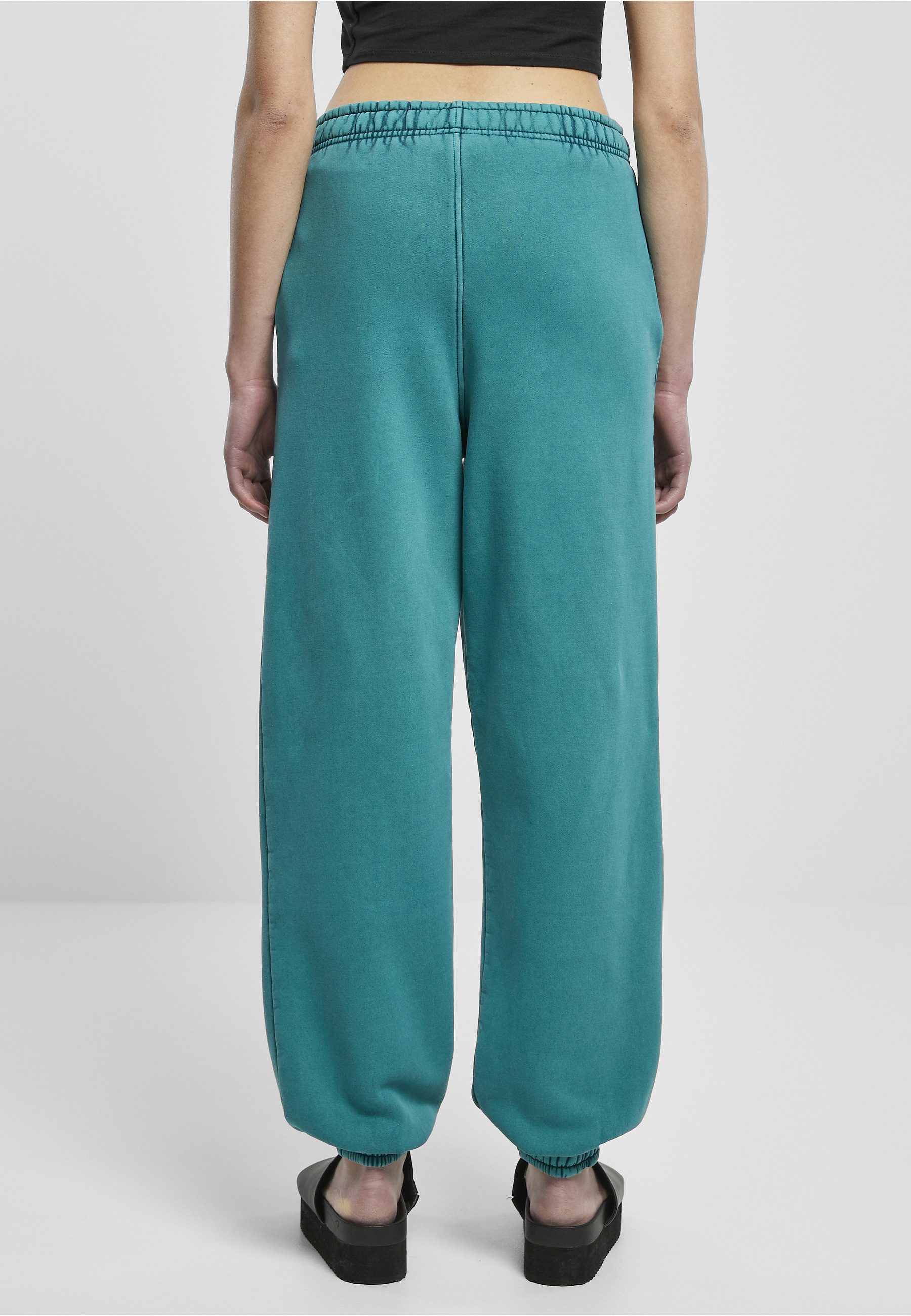 URBAN CLASSICS Sweathose Urban Classics Damen Ladies High Waist Stone Washed Sweat Pants (1-tlg)