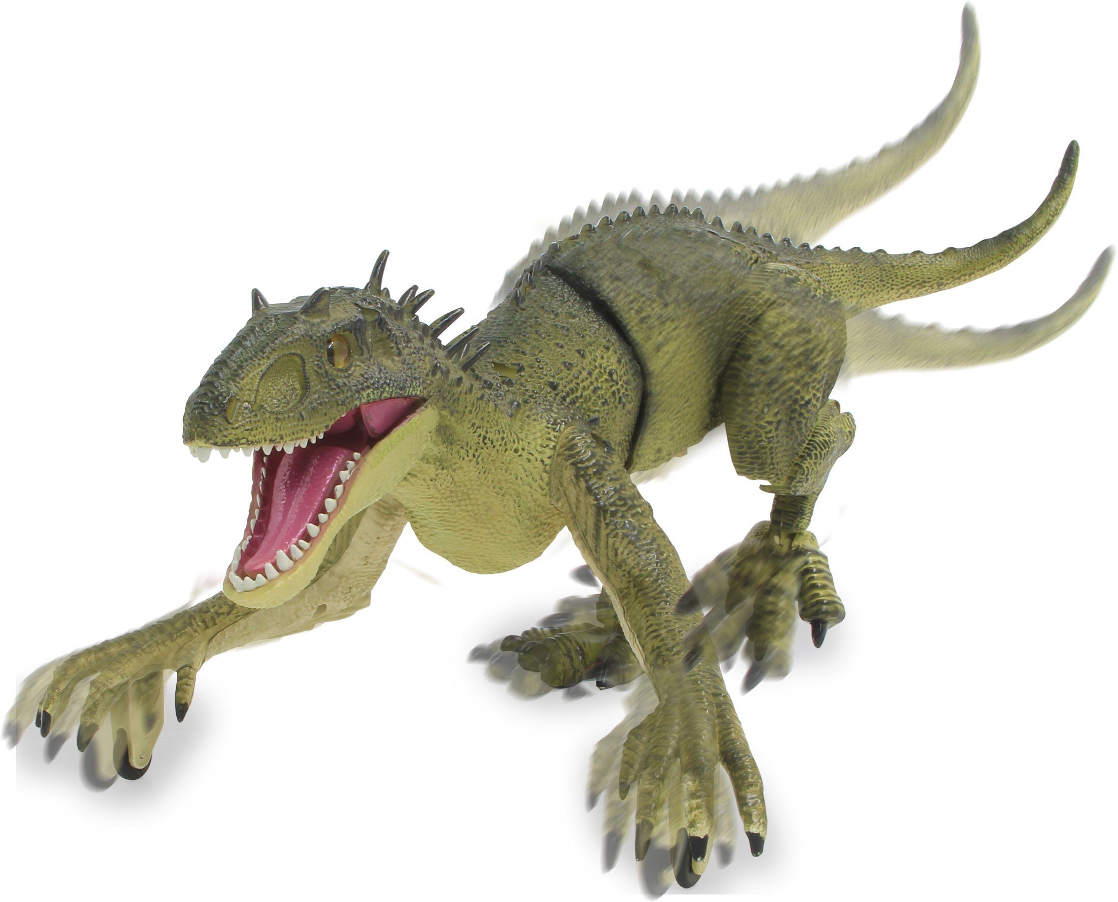 Jamara RC-Tier Dinosaurier Exoraptor, Li-Ion 3,7V, 2,4GHz, grün, mit Licht und Sound