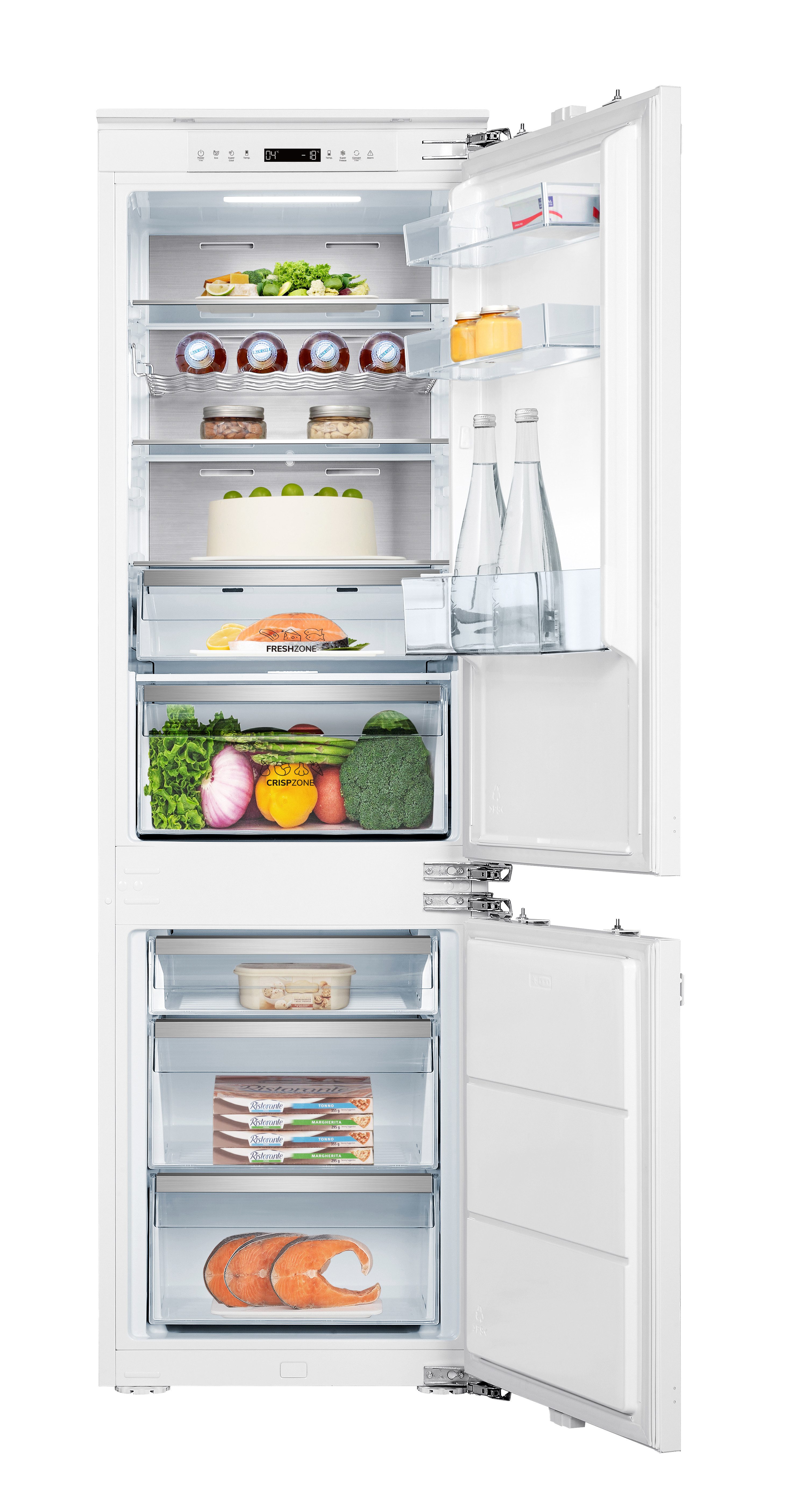 Hanseatic Einbaukühlgefrierkombination HEKGS17754CNF, 177,2 cm hoch, 54 cm breit