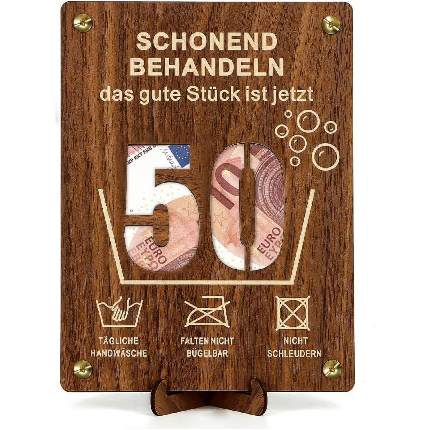 LuxusKollektion Geschenkbox Geburtstag Geldgeschenke Holz 50. Geschenkverpackung DIY