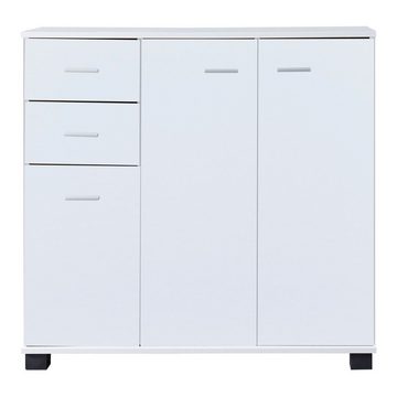 en.casa Sideboard, »Crimla« 76x80x28cm Weiß