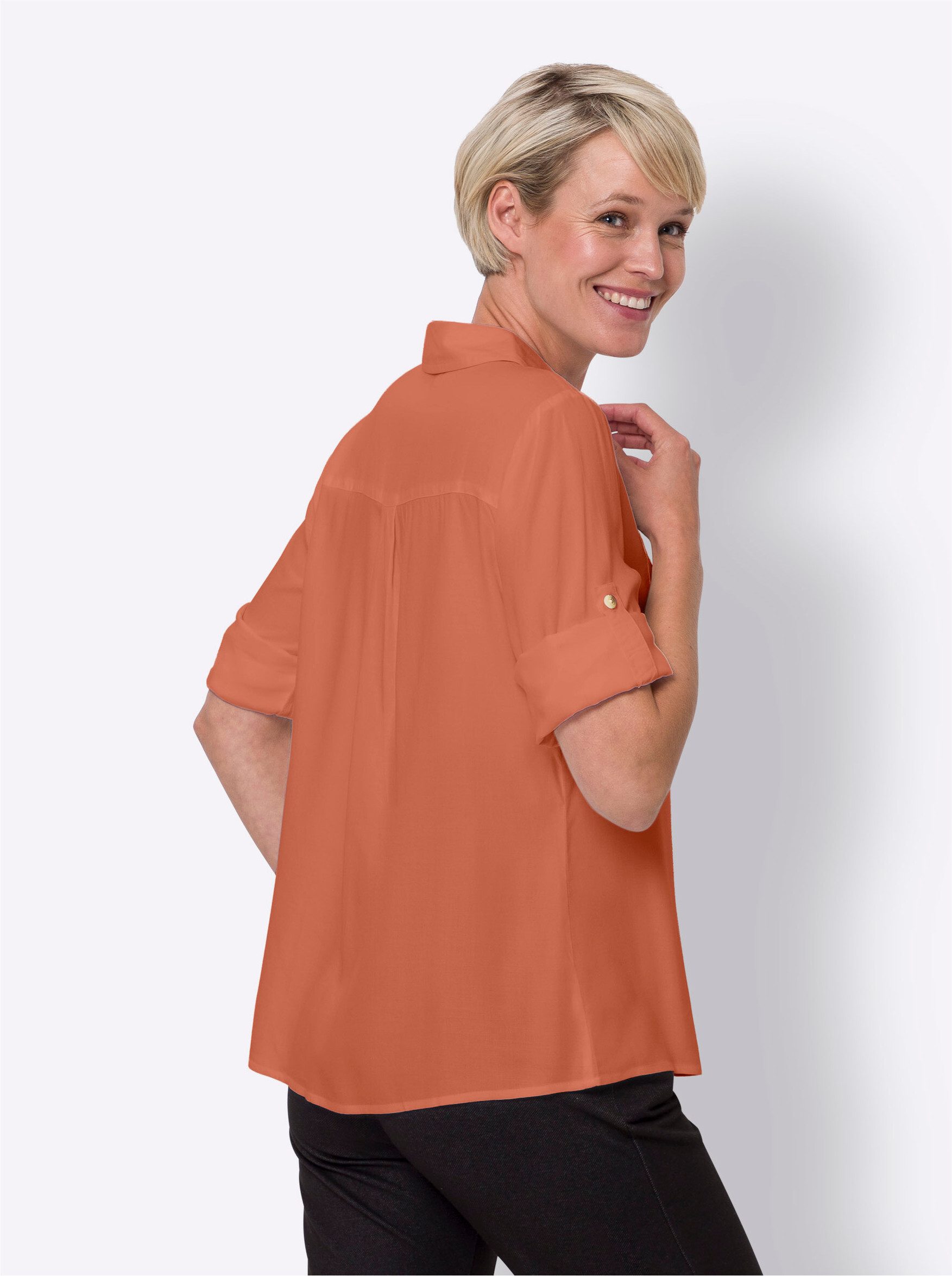 Sieh an! Klassische Bluse Hemdbluse günstig online kaufen