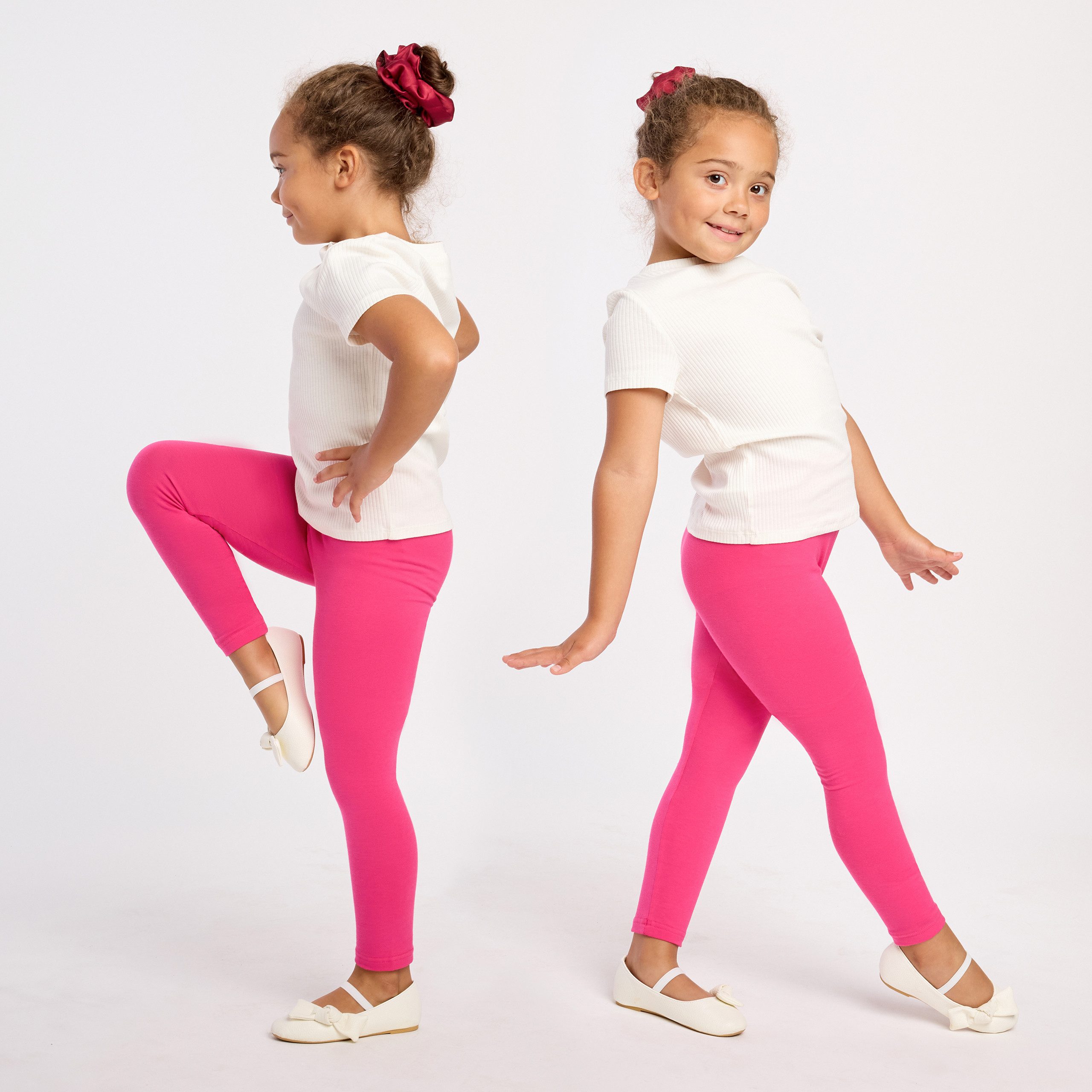 Merry Style Leggings Mädchen Lange Hose Freizeithose mit weitem Bein MS10-130 (1-tlg) elastischer Bund – Bild 2 von 5