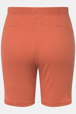 Ulla Popken Radlerhose Yoga-Radler Rippjersey Slim Biobaumwolle