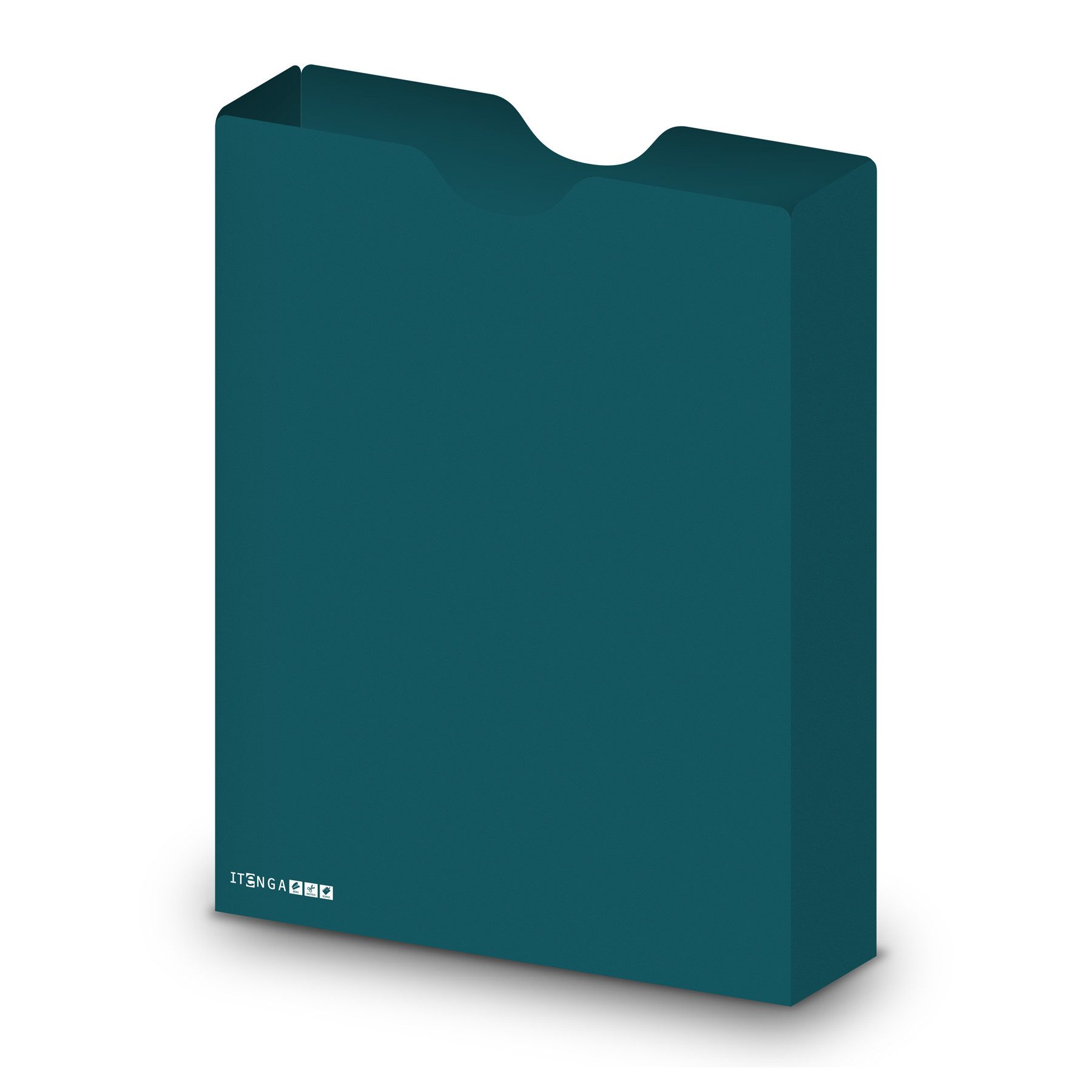 itenga Organisationsmappe itenga Heftbox DIN A4 Hochformat aus PP Kunststoff PETROL