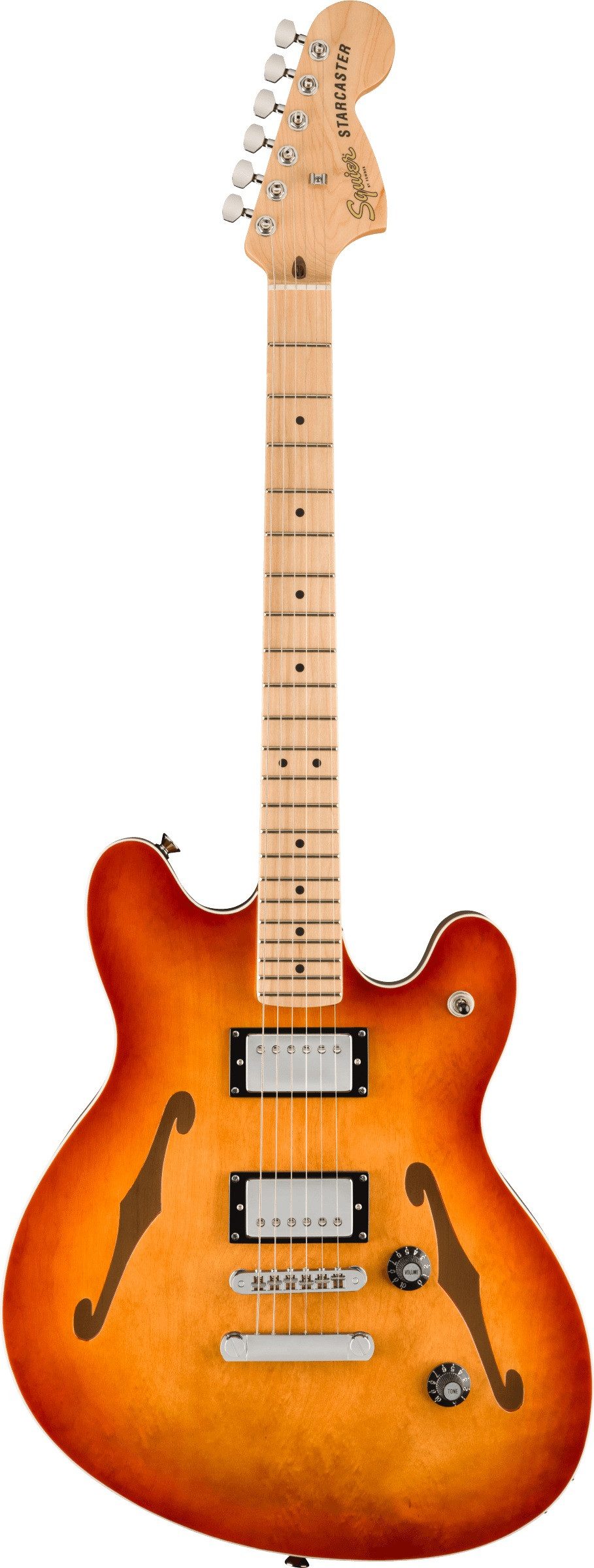 Squier E-Gitarre Fender Squier Affinity Series Starcaster Sienna Sunburst