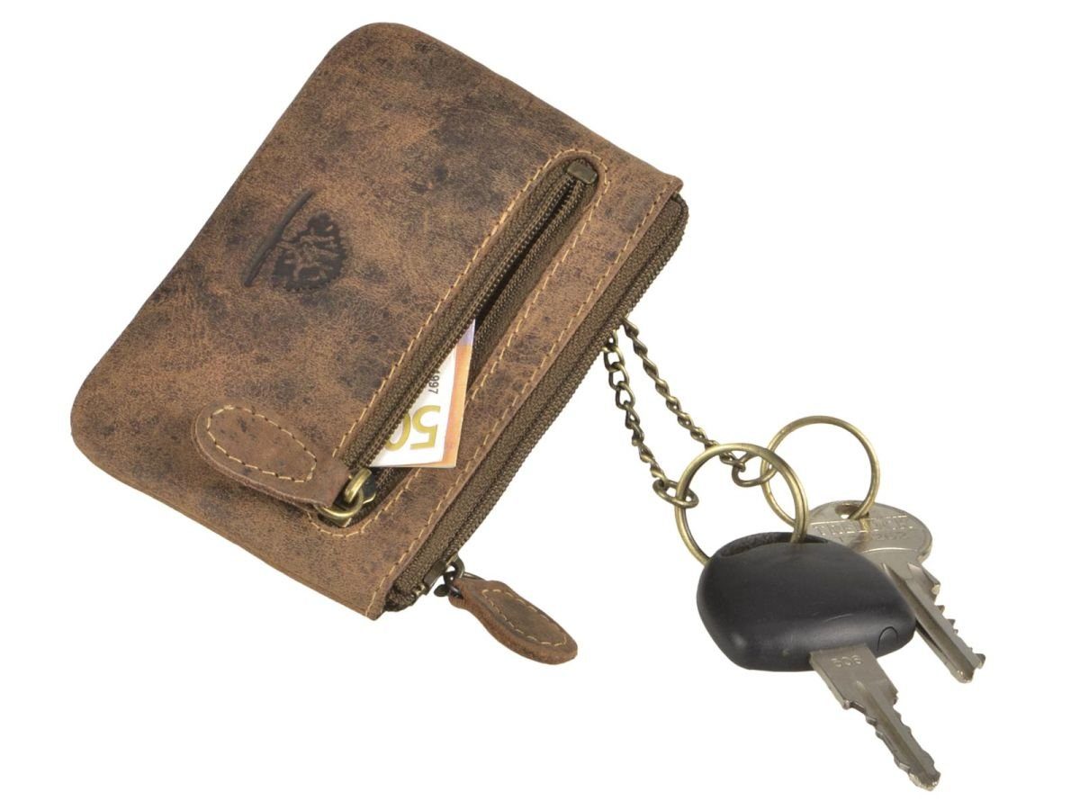 Greenburry Schlüsseltasche Schlüsseletui, Vintage, Leder