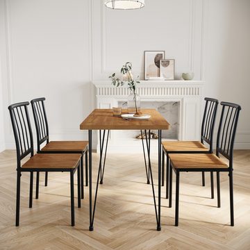 SONNI Essgruppe Essgruppe,Tisch- und Stuhlset,Minimalistisches Design,Möbel-Sets