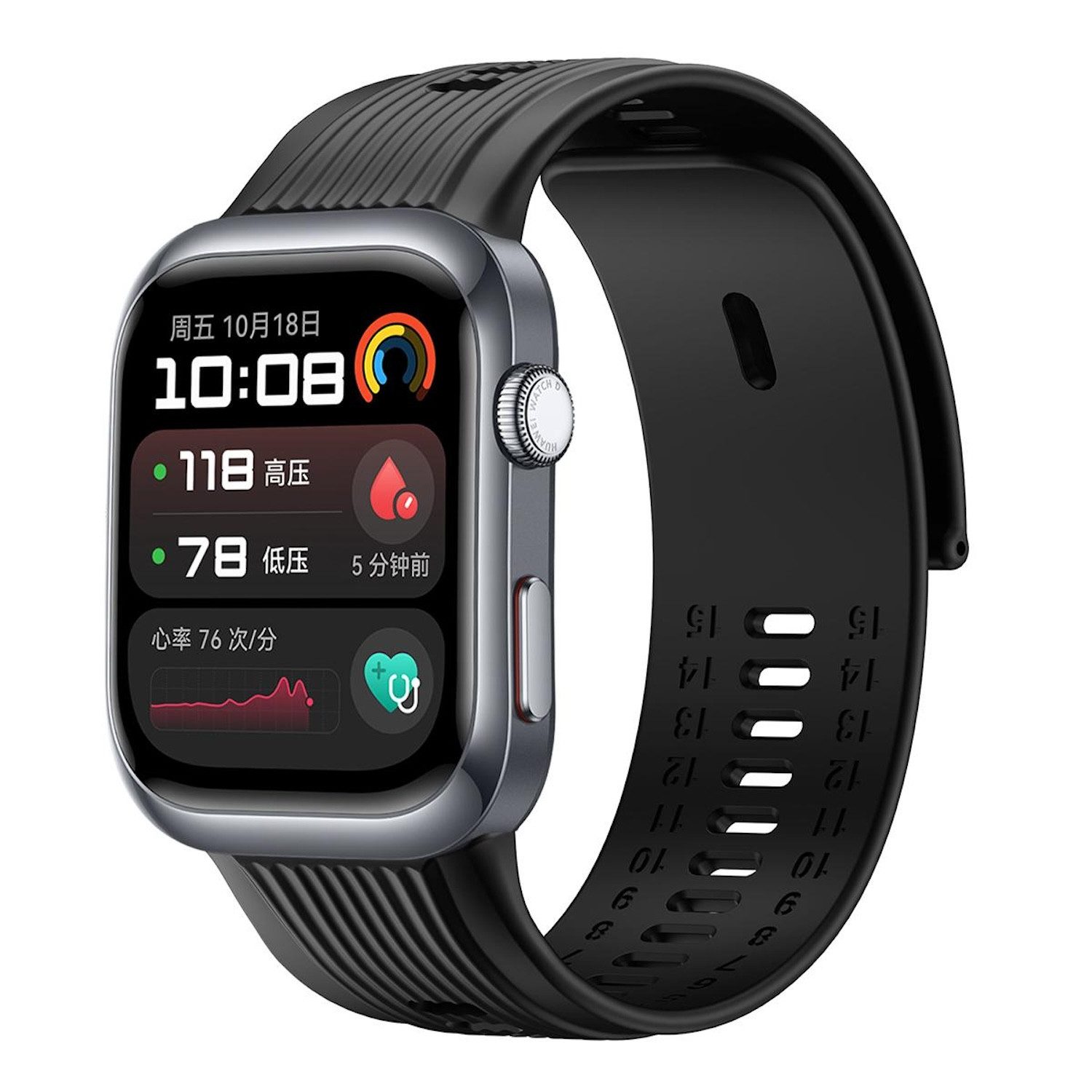 Smartwatch-Armband Für Huawei Watch D2 Hochwertiges Premium Silikon Arm Band Schwarz