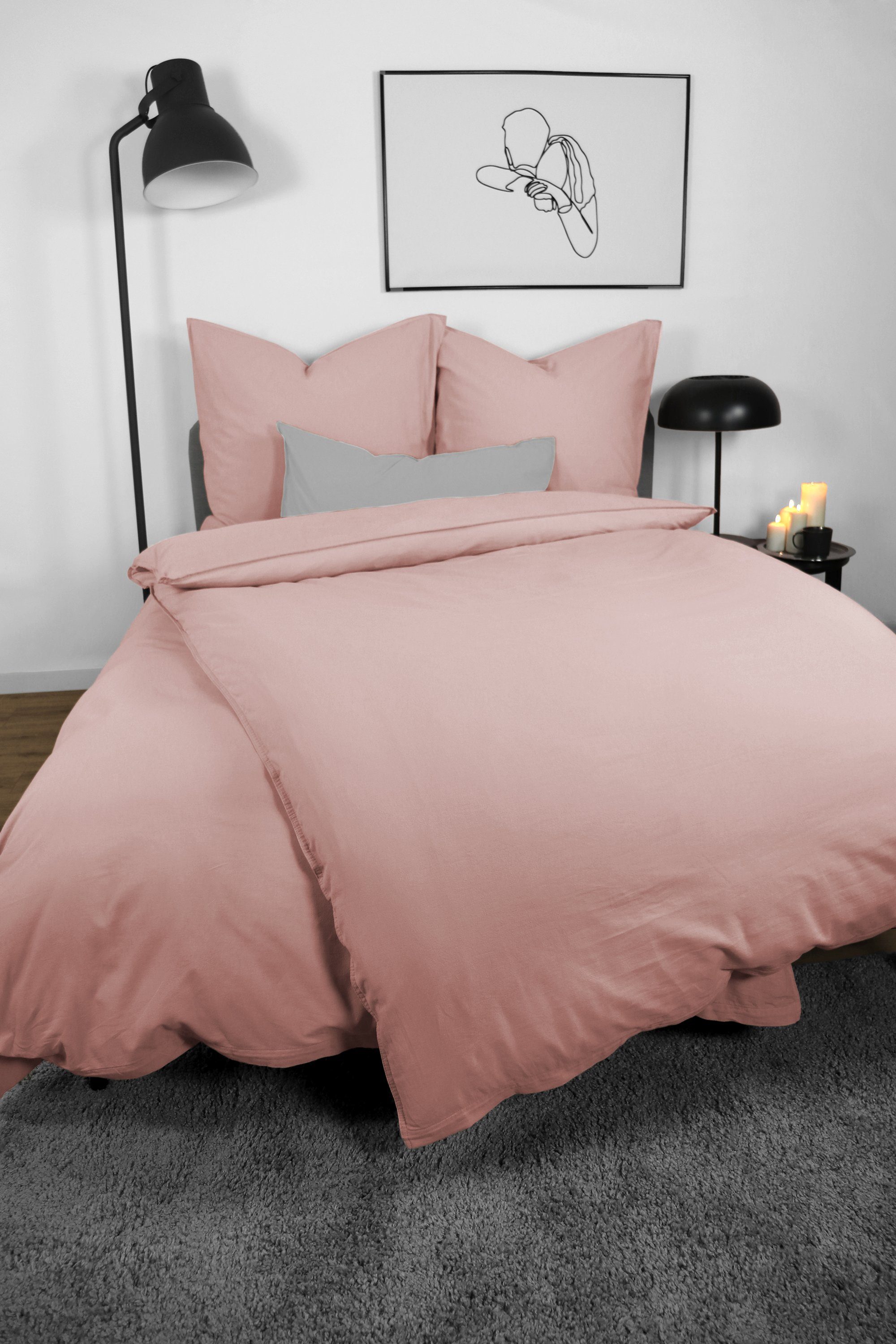 jilda-tex Bettwäsche Lissabon, Renforcé (Bio-Baumwolle), 2 günstig online kaufen
